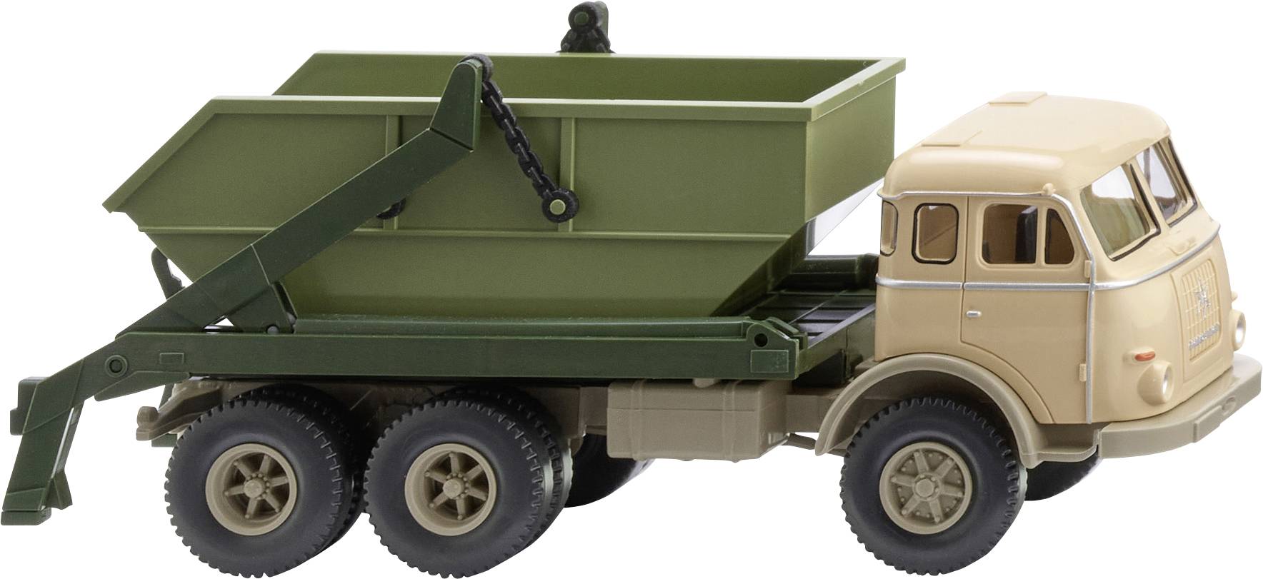 Wiking 067908 H0 LKW Modell Henschel Absetzkipper, beige