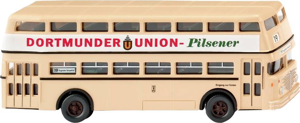 Wiking 072206 H0 Bus Modell Büssing Doppeldeckerbus D2U Dortmunder Union
