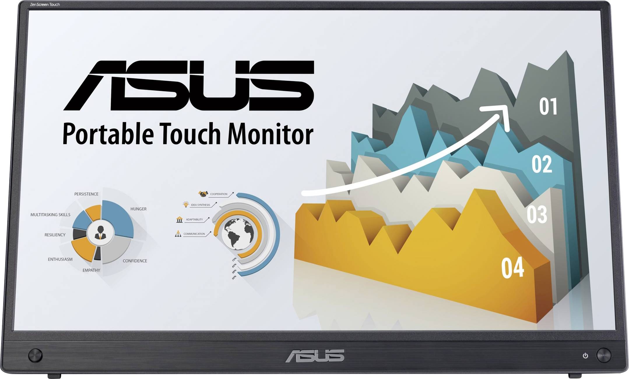 Asus ZenScreen MB16AMTR Touchscreen-Monitor EEK E (A - G) 39.6cm (15.6 Zoll) 16:9 5 ms