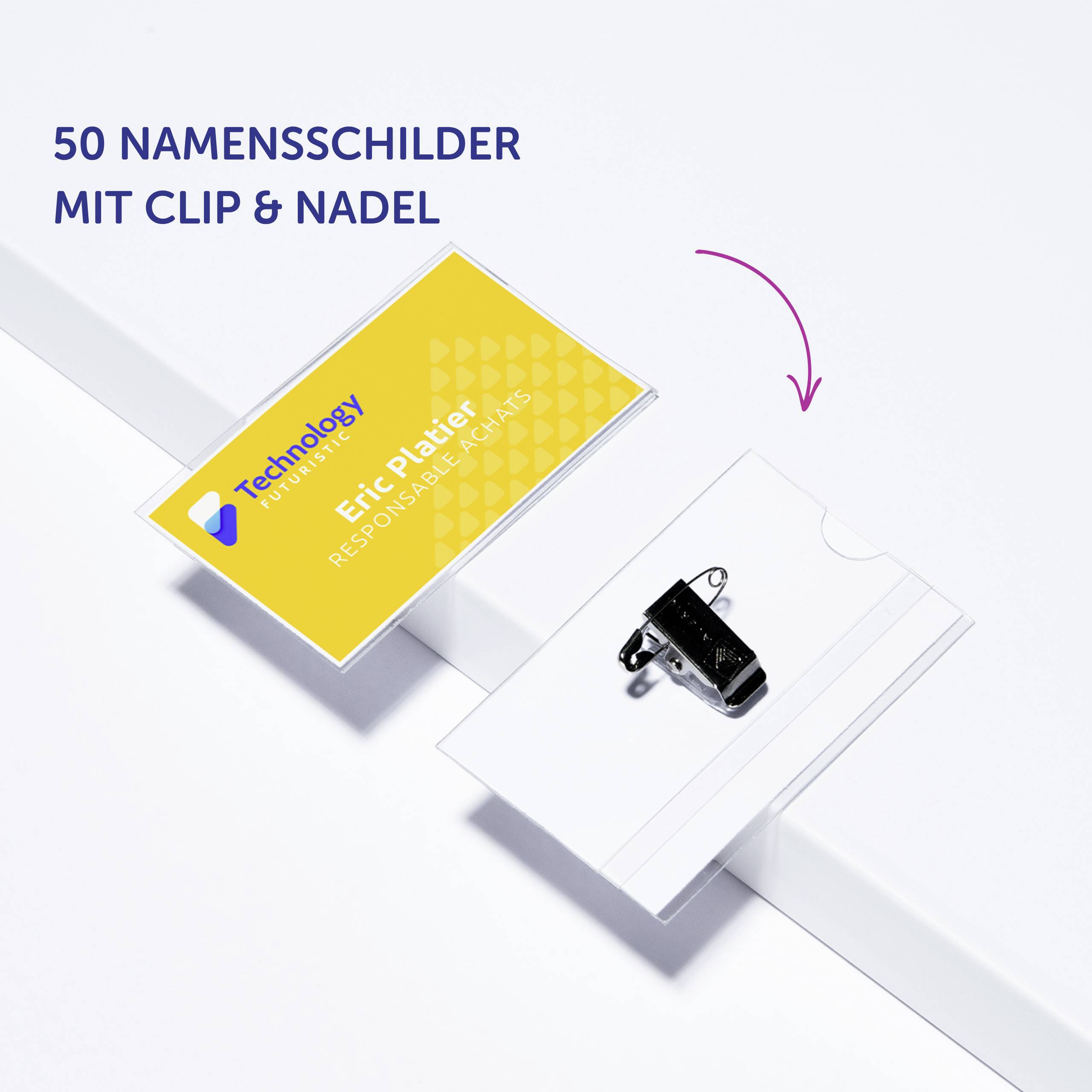 Avery-Zweckform 4820 Namensschild (B x H) 90mm x 54mm 50St.