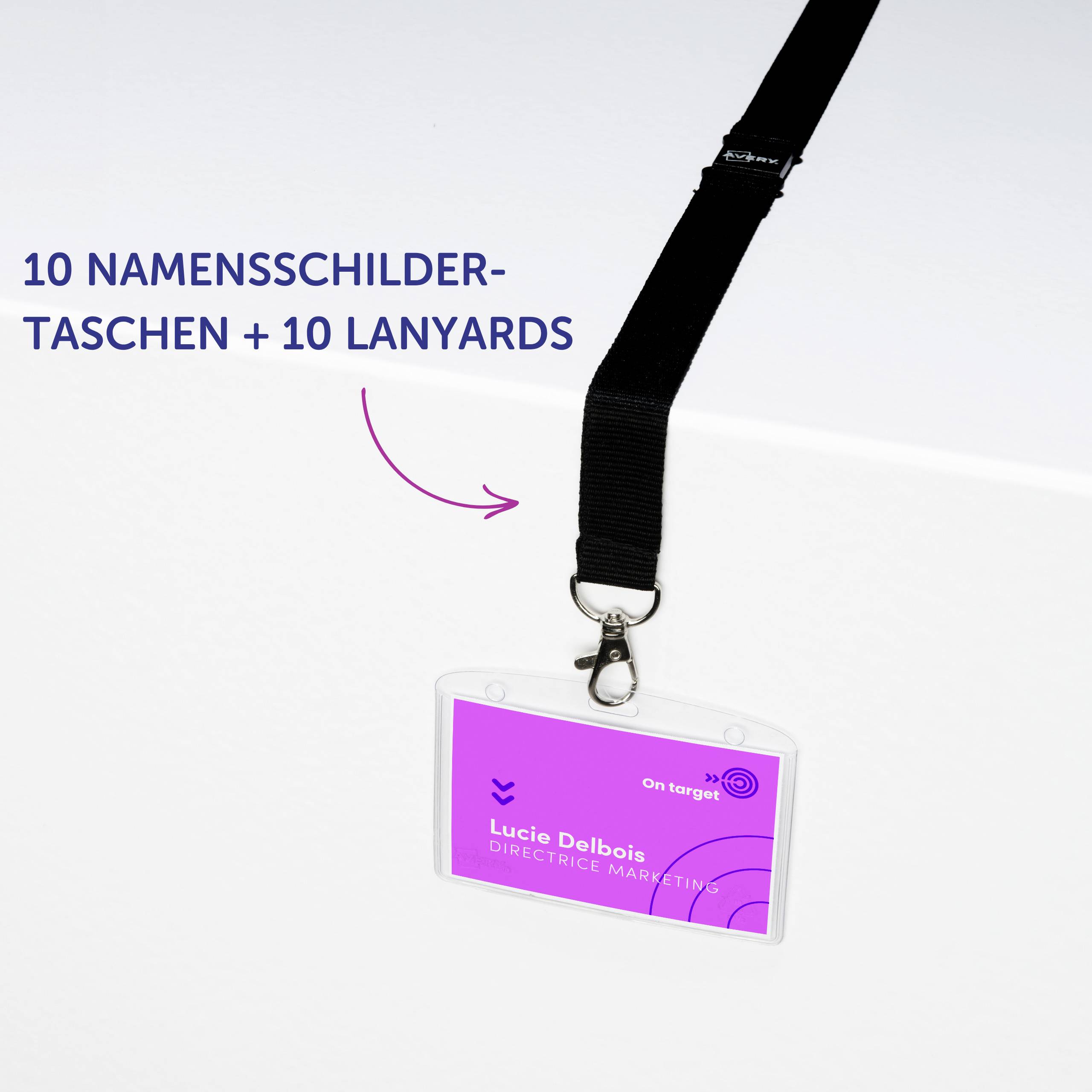 Avery-Zweckform 4825 Namensschild (B x H) 90mm x 60mm 10St.