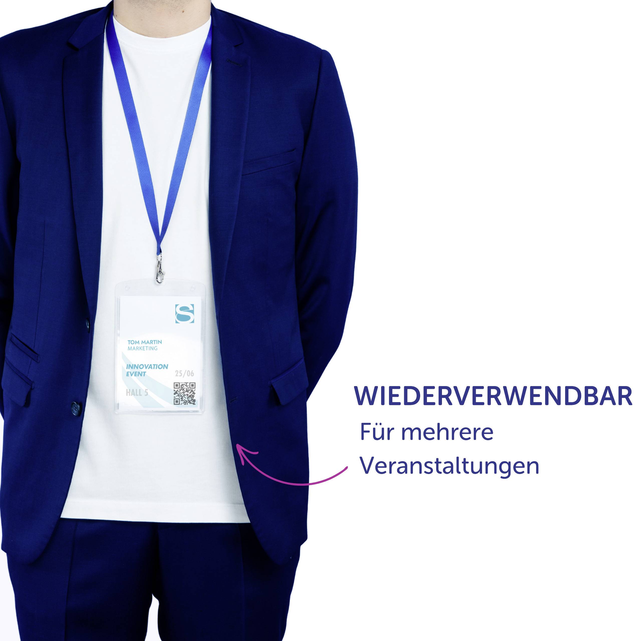 Avery-Zweckform 4834XL Einsteckschild Namensschild (B x H) 148mm x 105mm 50St.