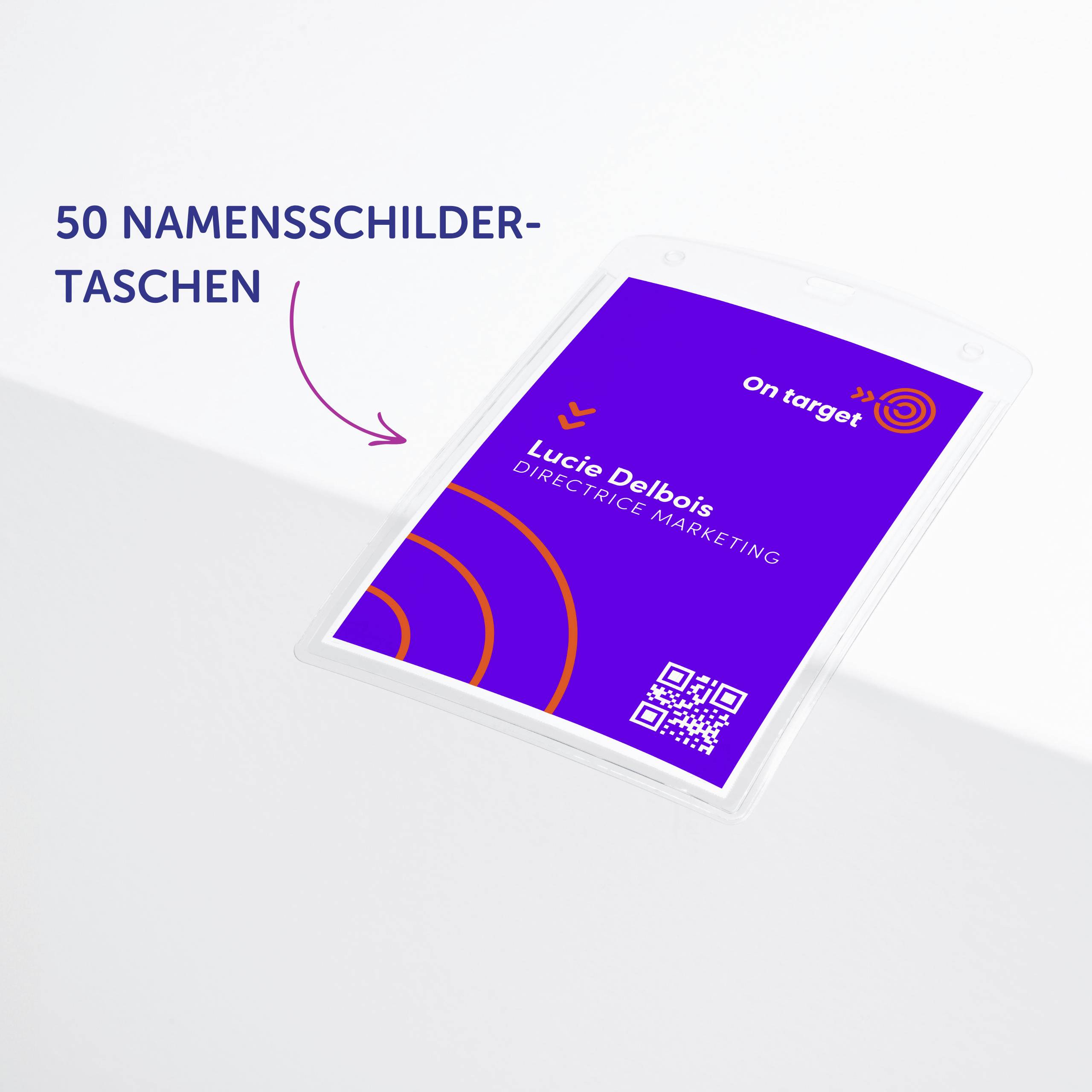 Avery-Zweckform 4834XL Einsteckschild Namensschild (B x H) 148mm x 105mm 50St.