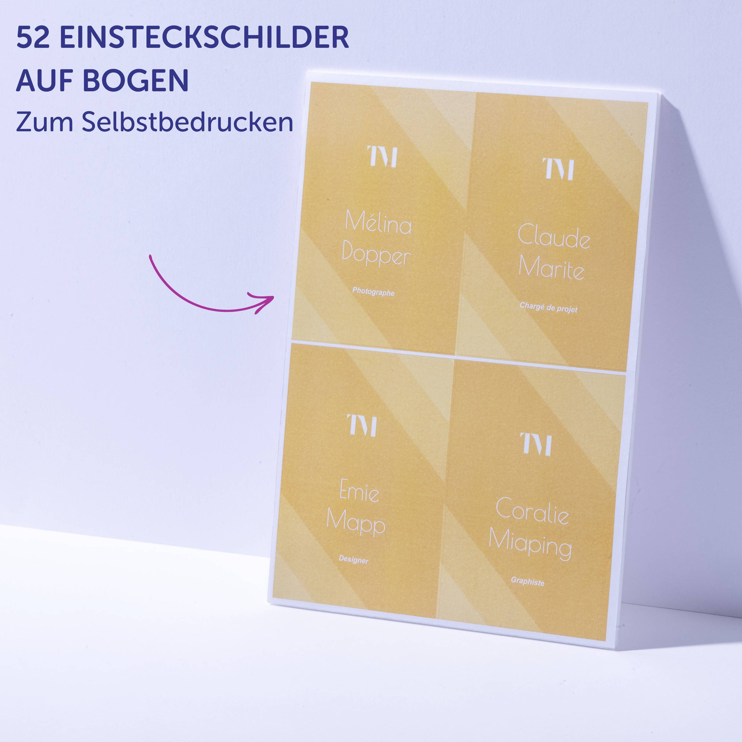 Avery-Zweckform 4834XL Einsteckschild Namensschild (B x H) 148mm x 105mm 50St.