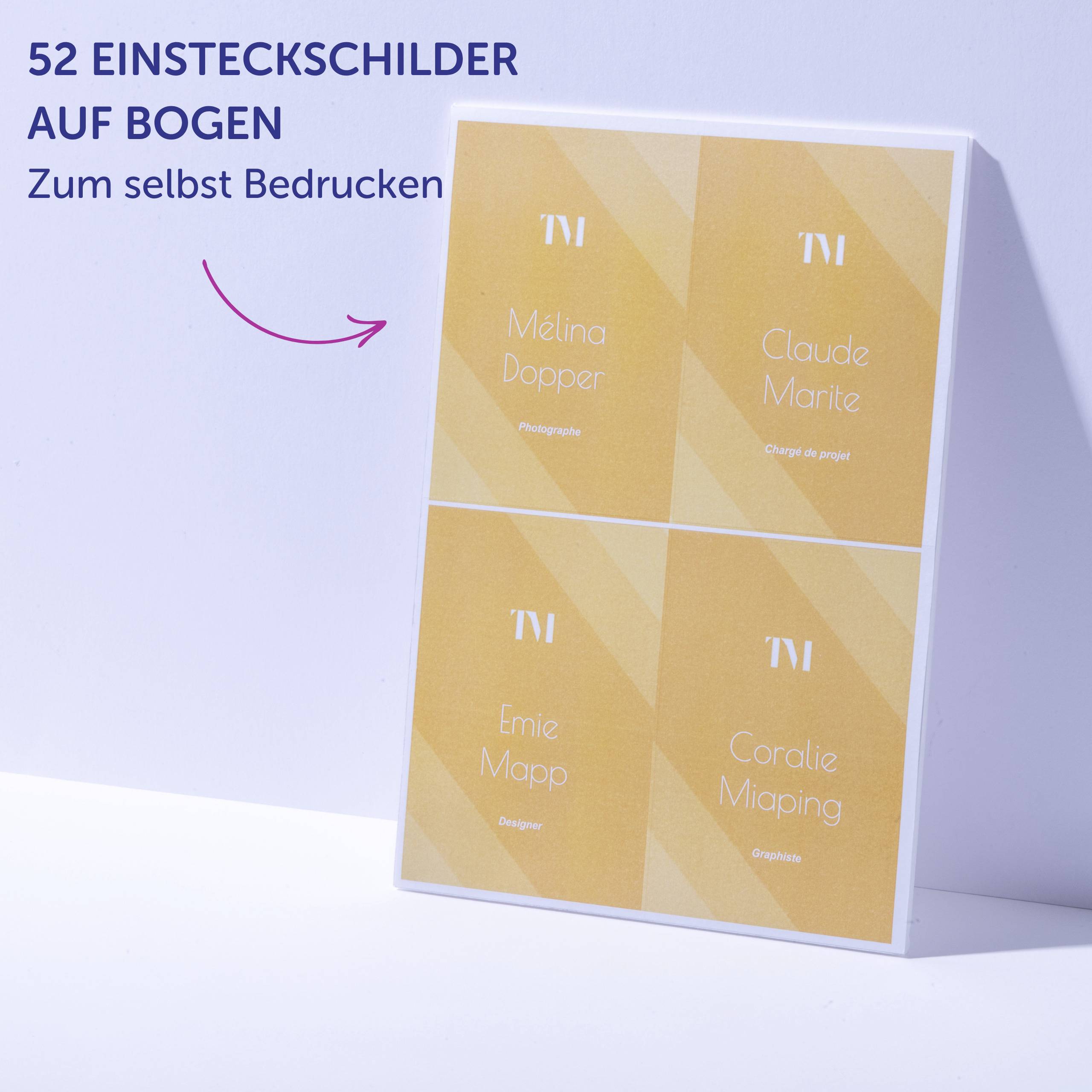 Avery-Zweckform 4839XL Einsteckschild Namensschild (B x H) 148 mm x 105 mm 50 St.