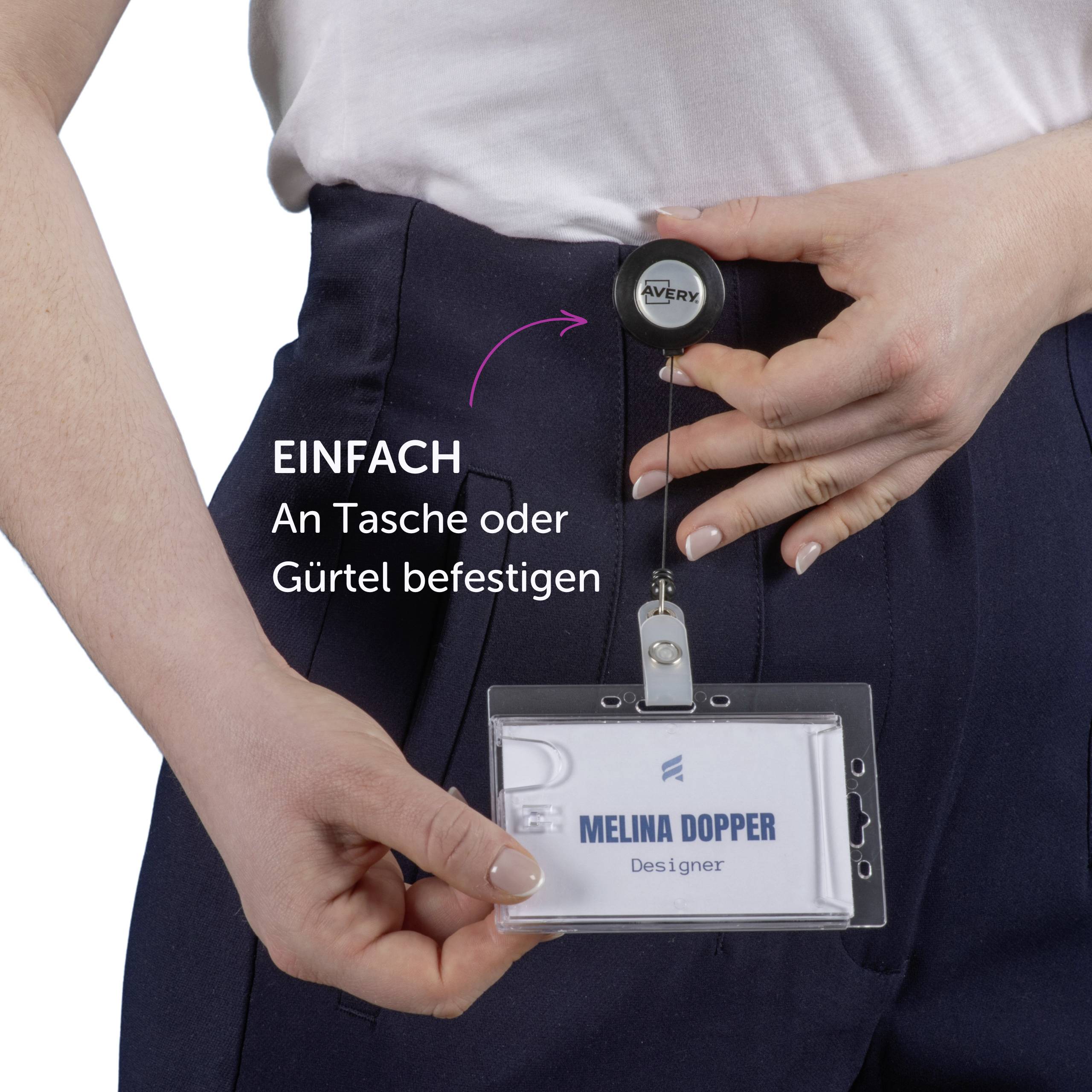 Avery-Zweckform 4827 Ausweistasche (B x H) 90mm x 54mm 10St.