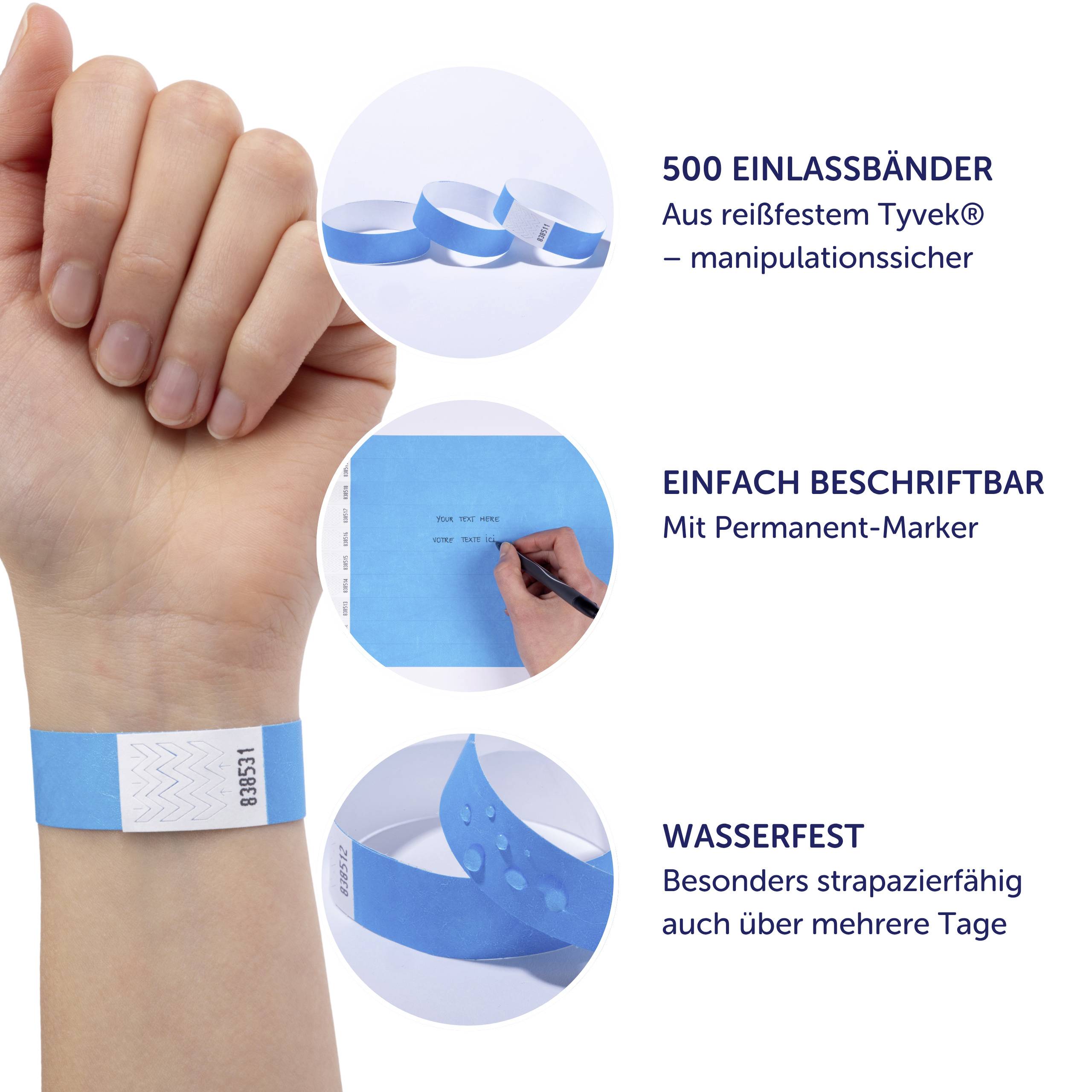 Avery-Zweckform TYVBL-50 Einlassband (L x B) 256mm x 19mm Klebestreifen 500St.