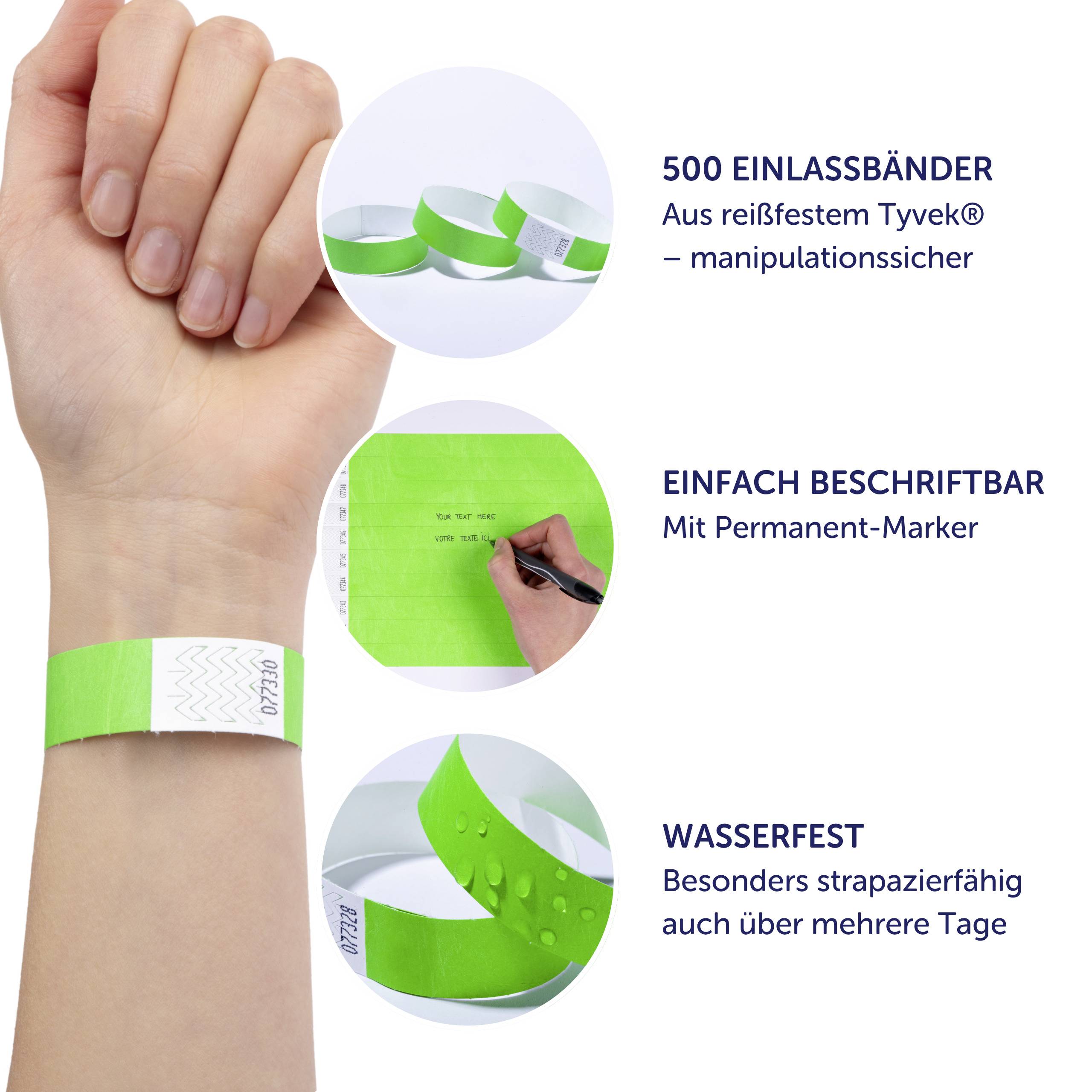 Avery-Zweckform TYVGN-50 Einlassband (L x B) 256mm x 19mm Klebestreifen 500St.