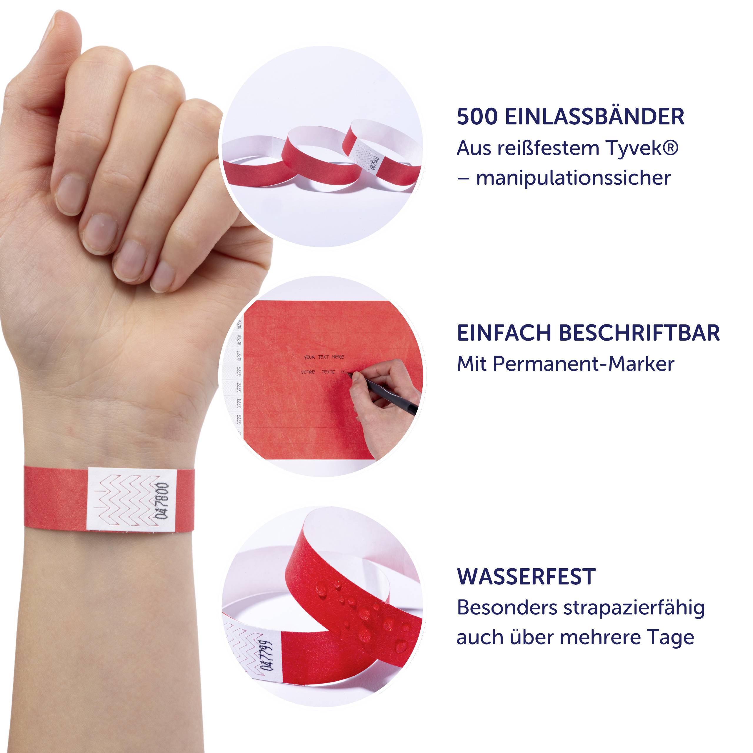 Avery-Zweckform TYVRD-50 Einlassband (L x B) 256mm x 19mm Klebestreifen 500St.