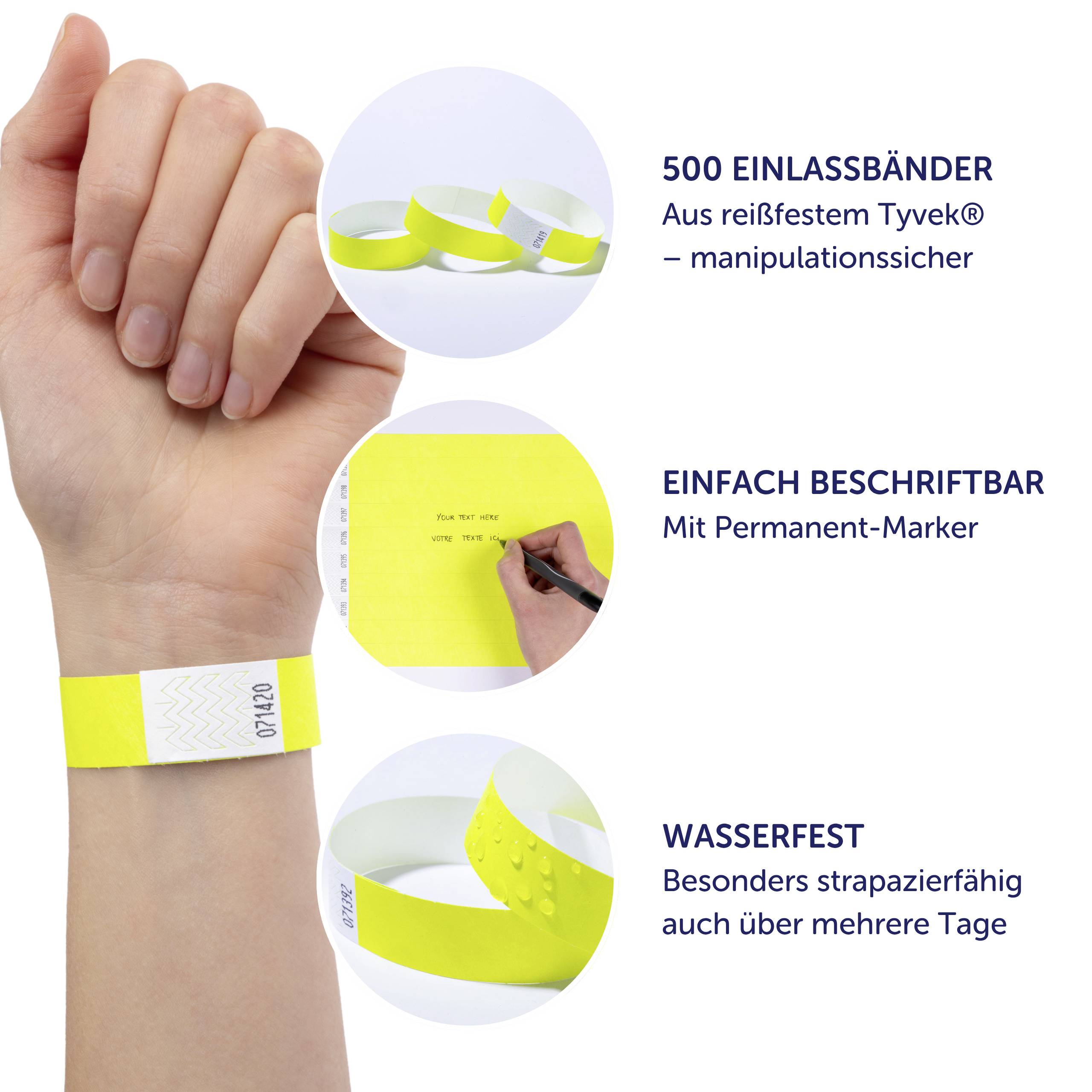 Avery-Zweckform TYVYW-50 Einlassband (L x B) 256mm x 19mm Klebestreifen 500St.