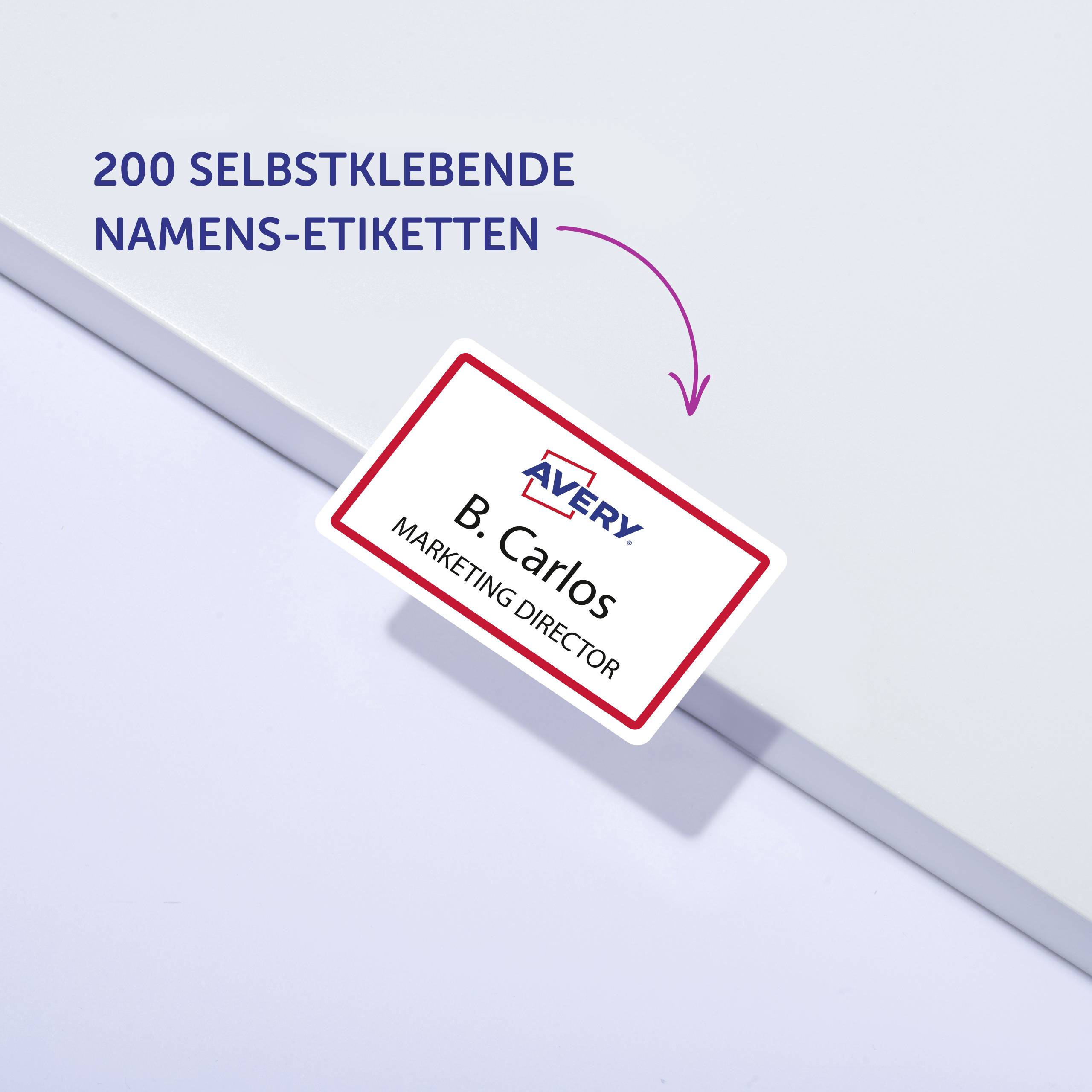 Avery-Zweckform L4786-20 Namensschild (B x H) 85mm x 50mm 200St.