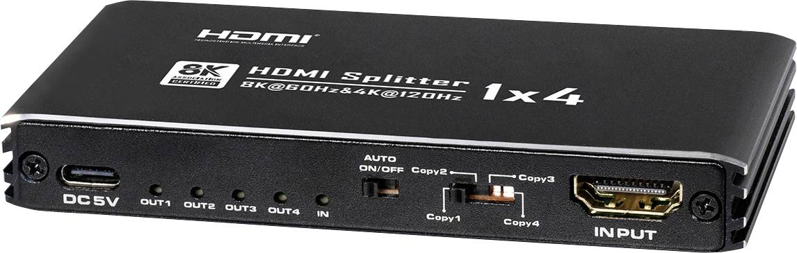 My Wall 8K HDMI Splitter 1 in 4 out HDMI-Splitter