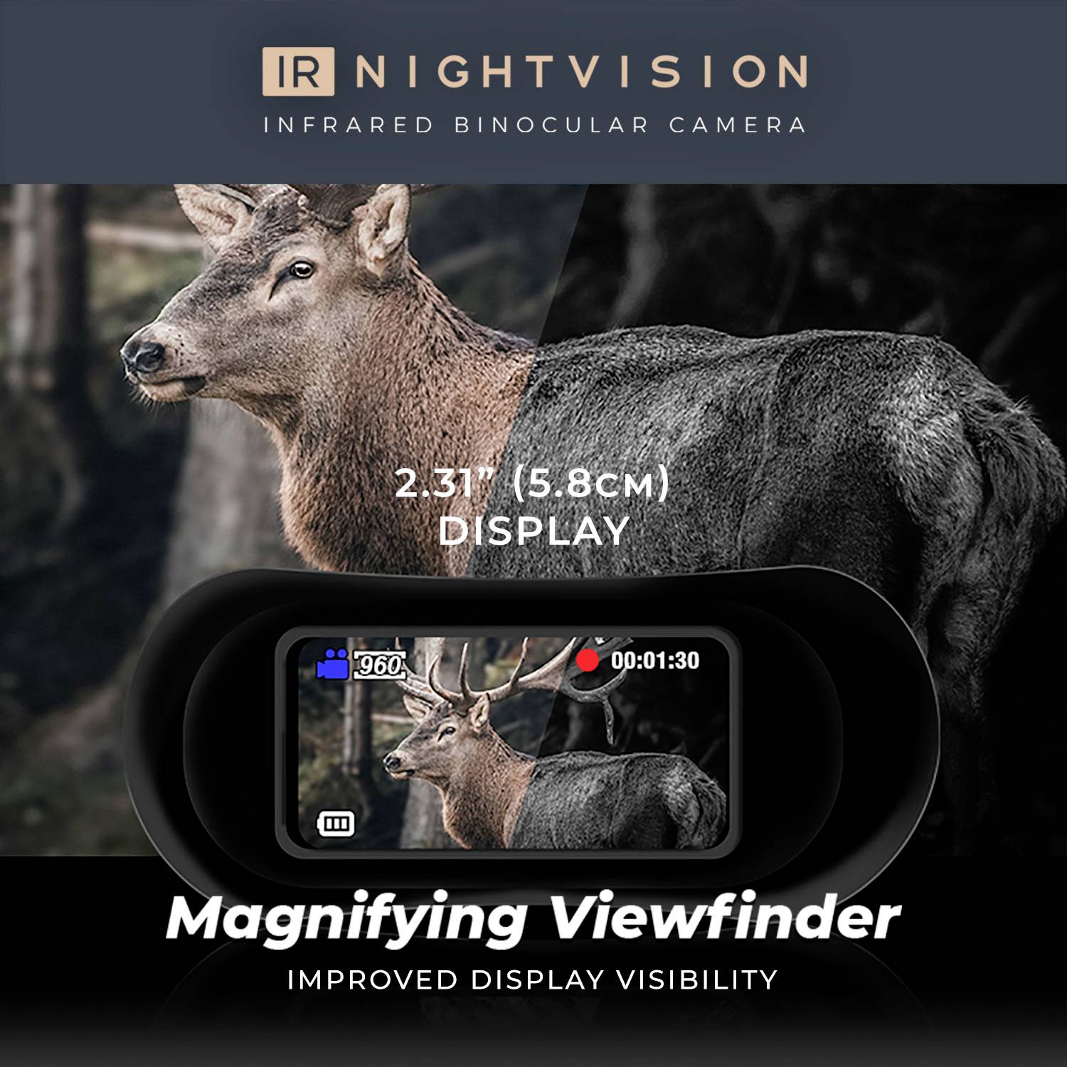 Easypix IR Night Vision Cam 20206 Nachtsichtgerät mit Digitalkamera 4 x 25