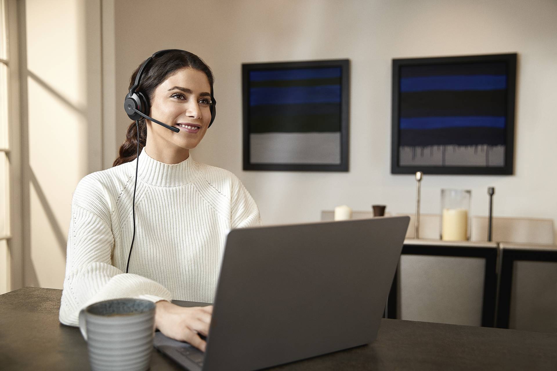 Jabra Evolve2 30 SE On Ear Headset kabelgebunden Stereo Schwarz Mikrofon-Rauschunterdrückung, Noise Cancelling Headset Telefon