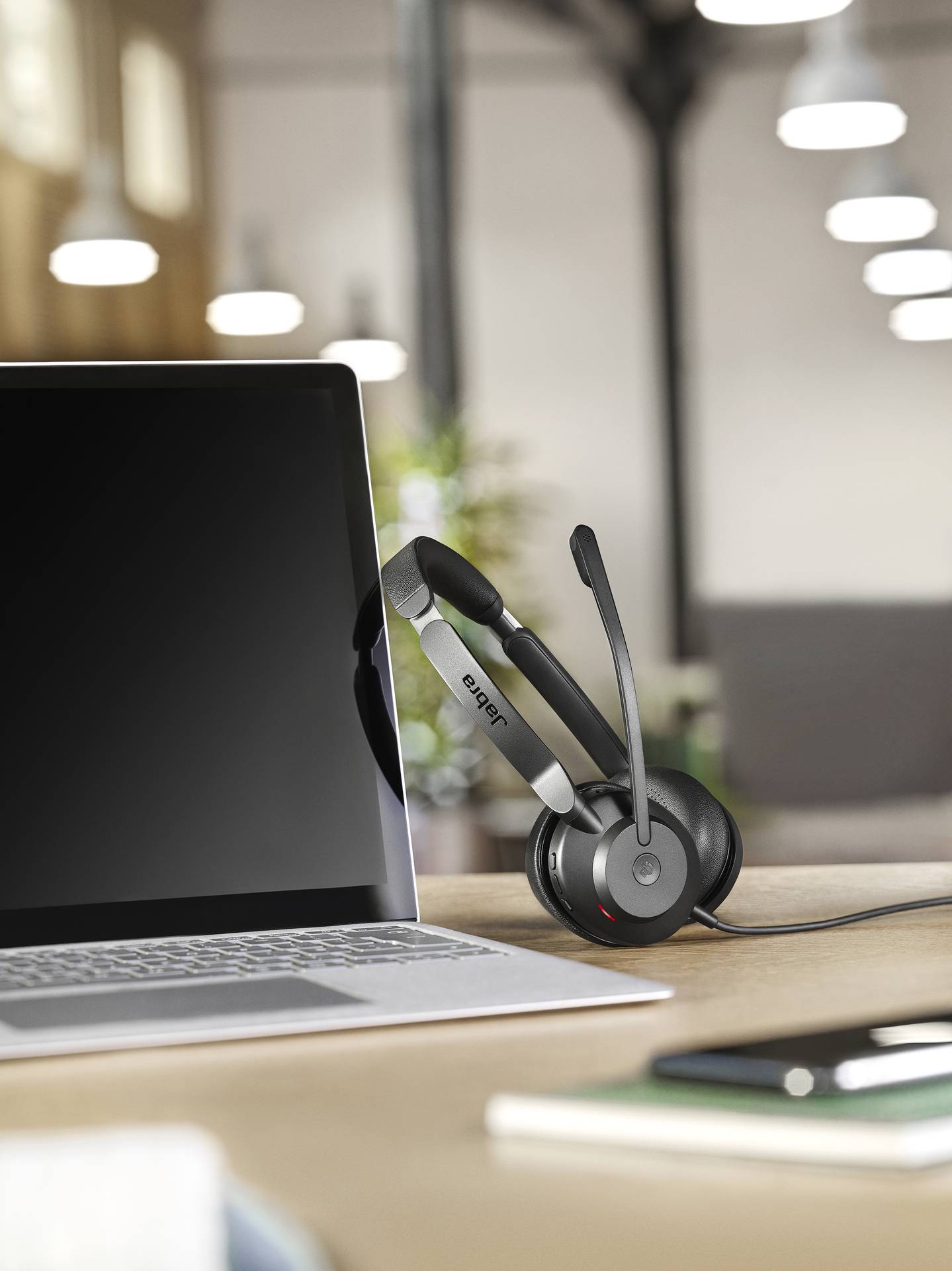 Jabra Evolve2 30 SE On Ear Headset kabelgebunden Stereo Schwarz Mikrofon-Rauschunterdrückung, Noise Cancelling Headset Telefon