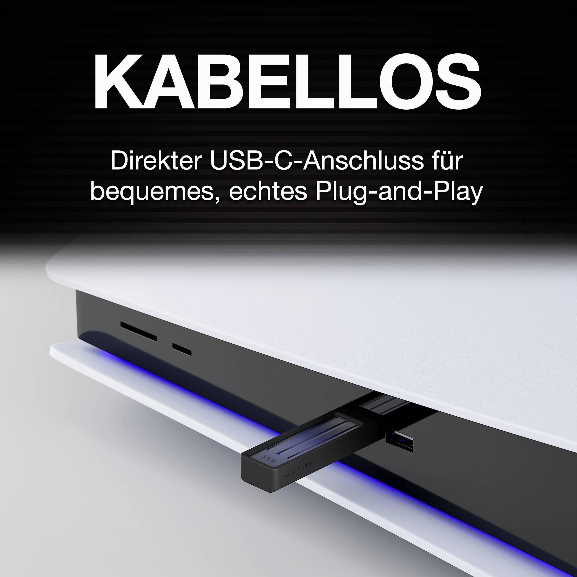 Seagate 1TB Externe SSD USB-C® Dunkelgrau STMX1000400