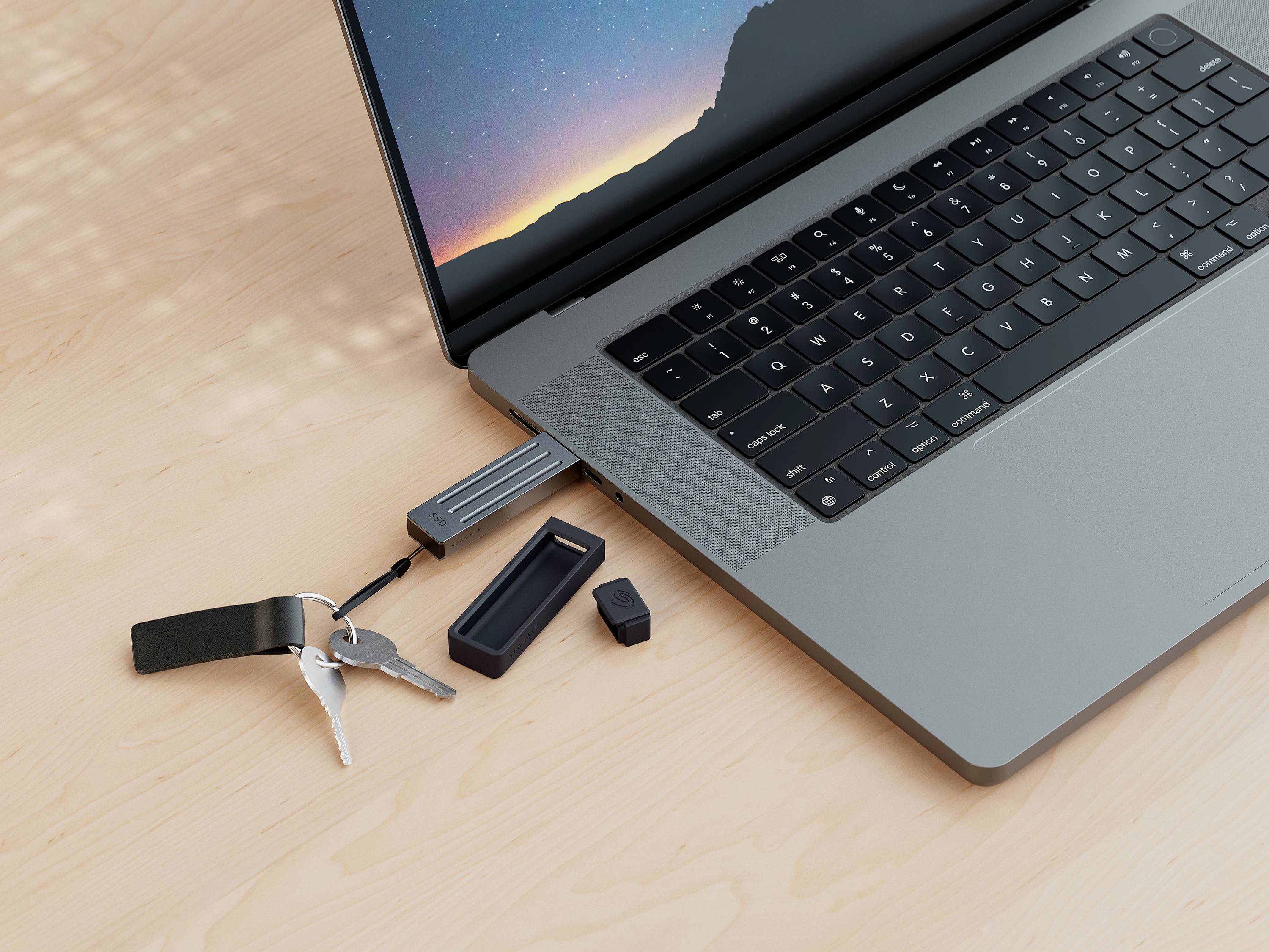 Seagate 1TB Externe SSD USB-C® Dunkelgrau STMX1000400