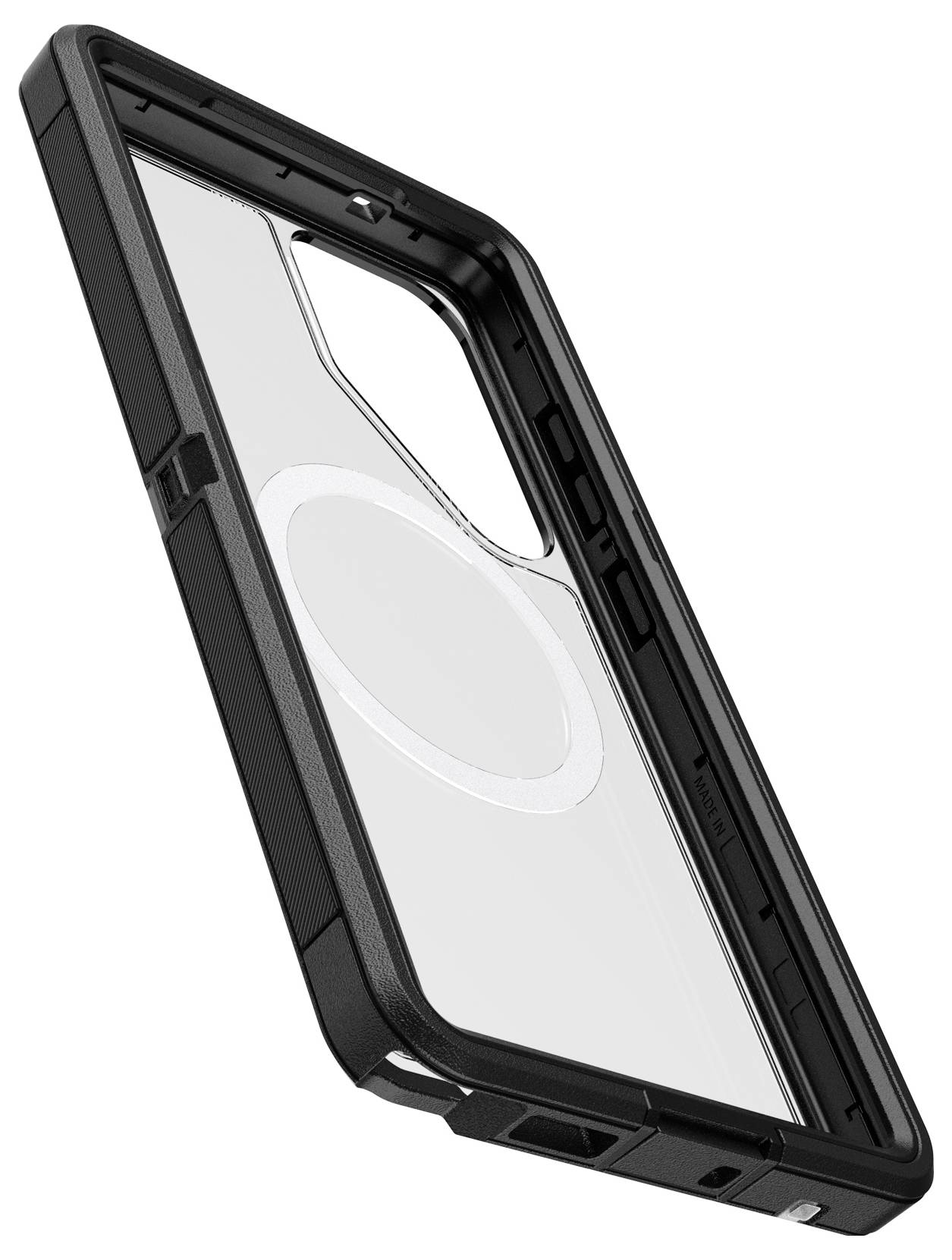Otterbox Defender XT Series Backcover Samsung Galaxy S25 Ultra Transparent, Schwarz Induktives Laden 77-97584