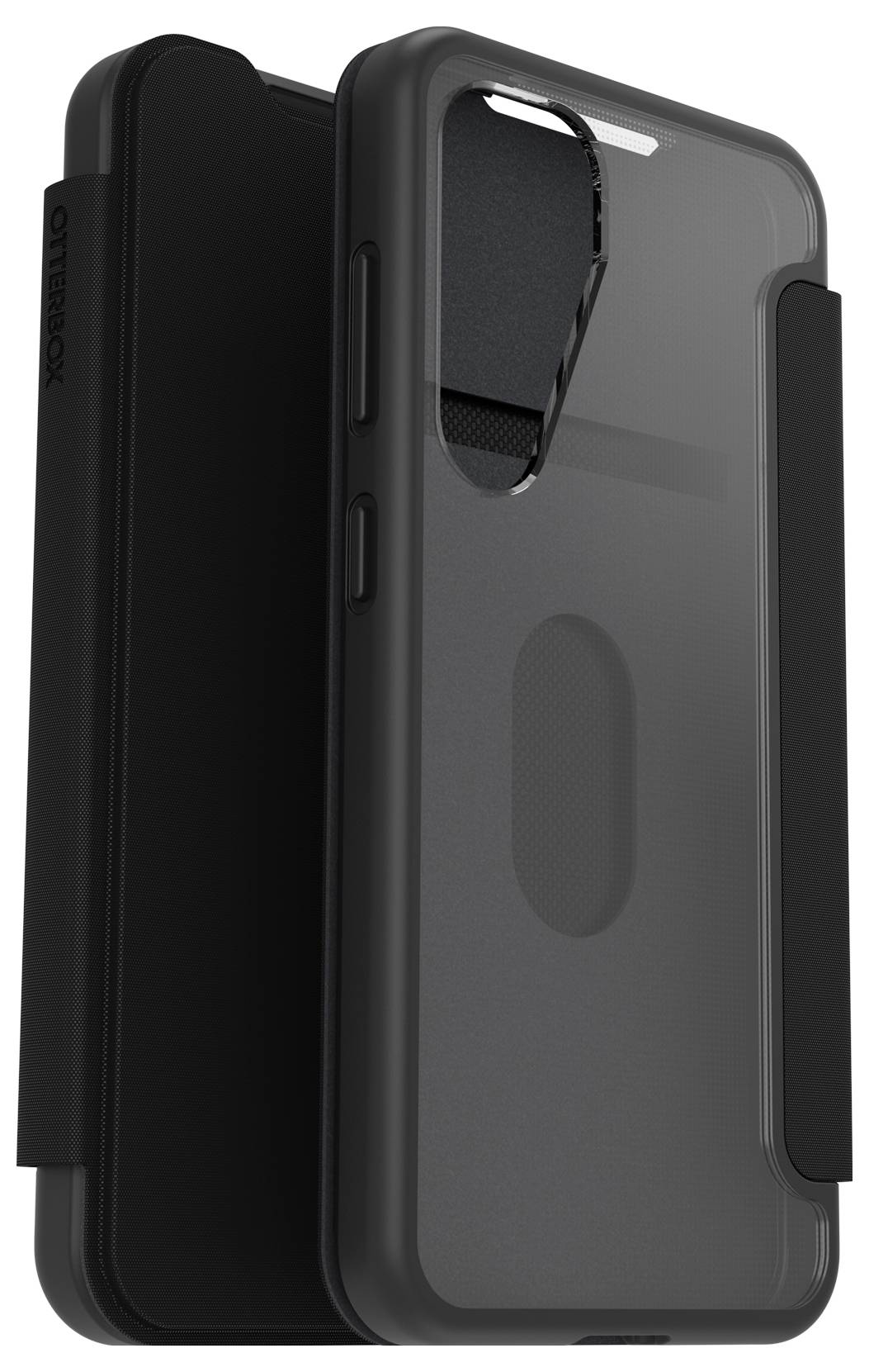 Otterbox React Series Folio Booklet Samsung Galaxy S25 Transparent, Schwarz Induktives Laden 77-97830