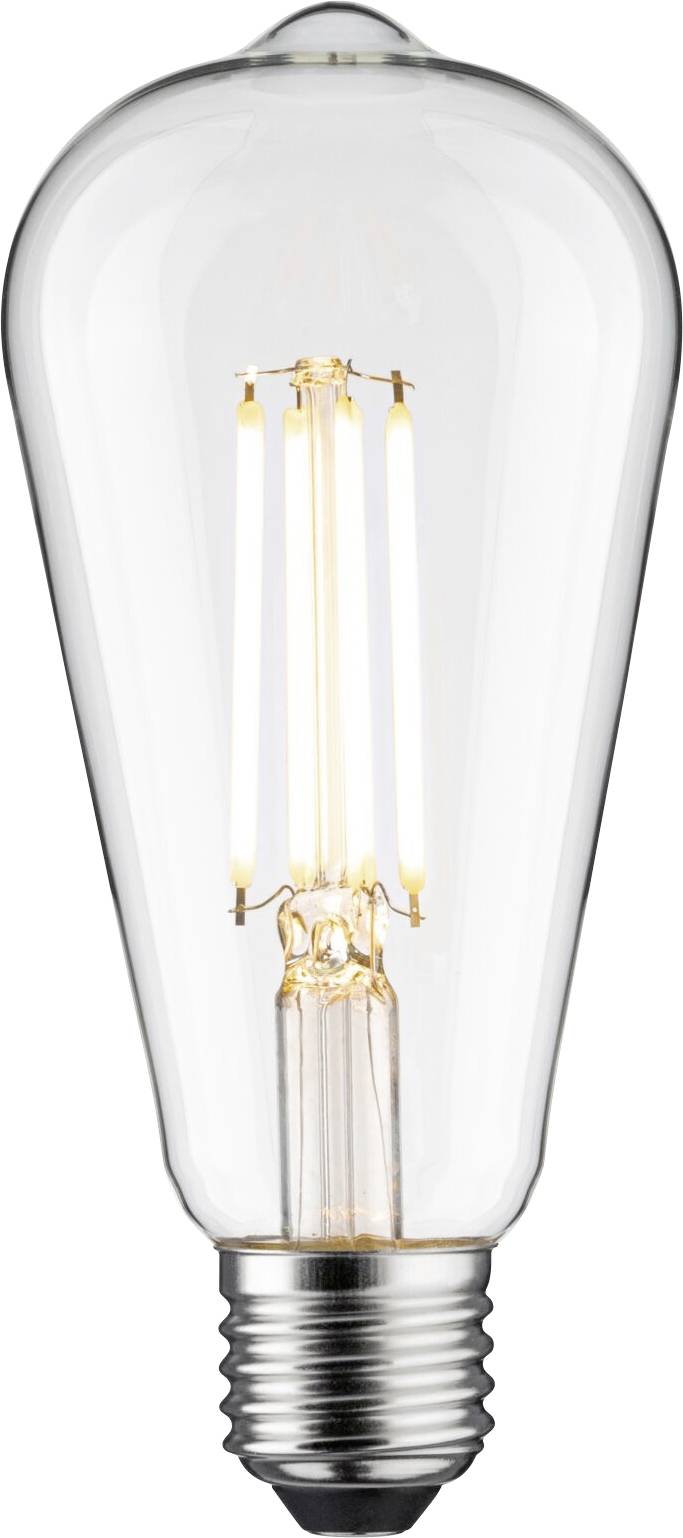 Paulmann 29249 LED EEK B (A - G) E27 Kolbenform 4.3W Warmweiß (Ø x H) 64mm x 143mm 1St.