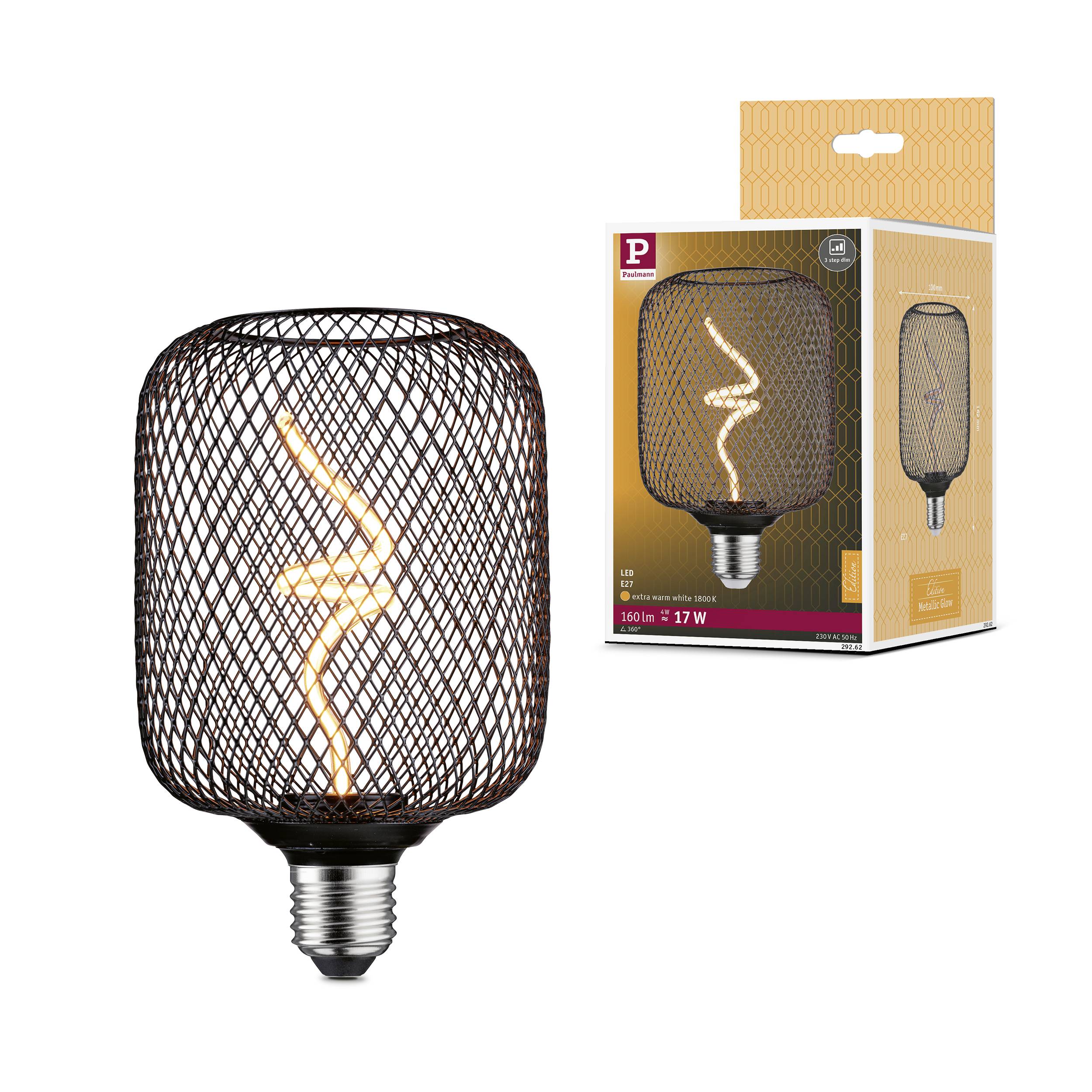 Paulmann 29262 LED E27 Kolbenform 4W Bernstein (Ø x H) 100mm x 162mm 1St.