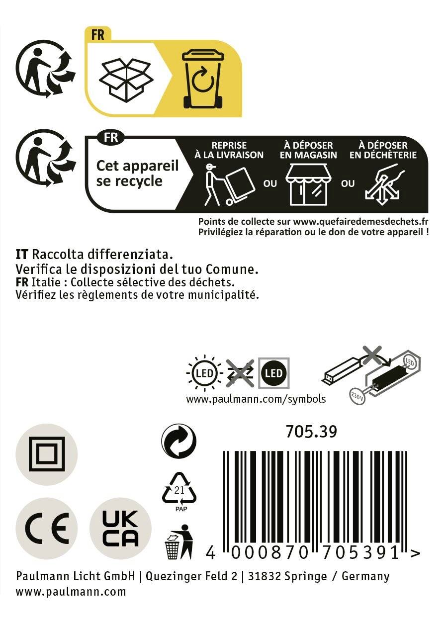 Paulmann Mirra 70539 LED-Spiegelleuchte 20W Neutralweiß Spiegel