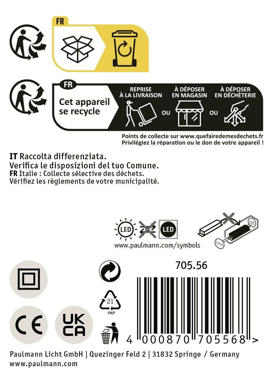Paulmann Mirra 70556 LED-Spiegelleuchte 20W Neutralweiß Spiegel