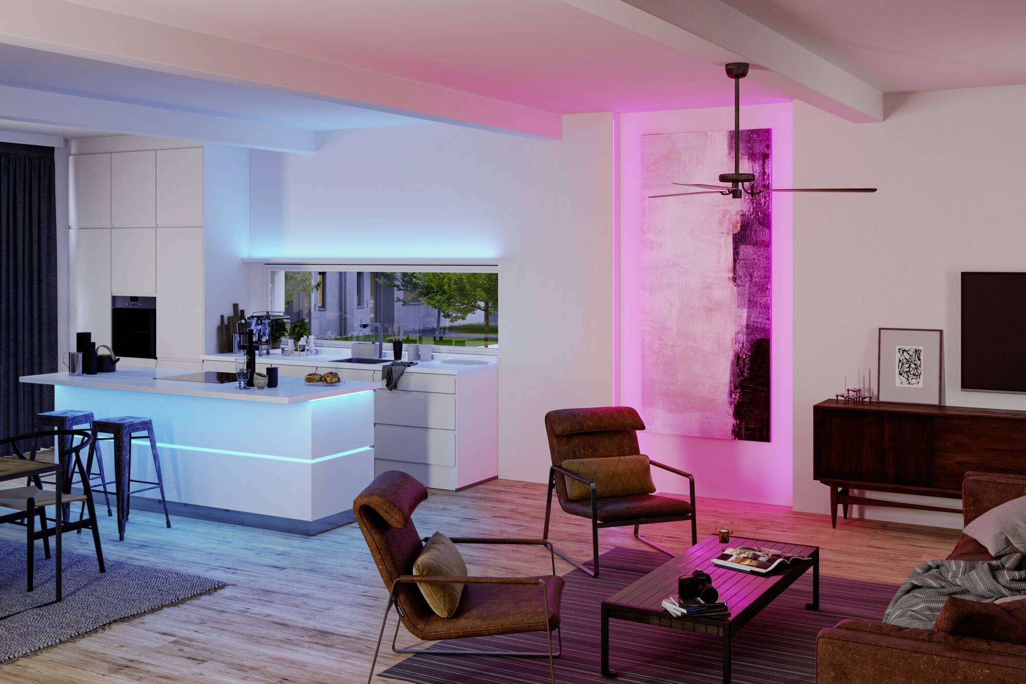 Paulmann 71200 MaxLED Home LED-Stripe (Starter-Kit) 17W RGBW Weiß, Klar