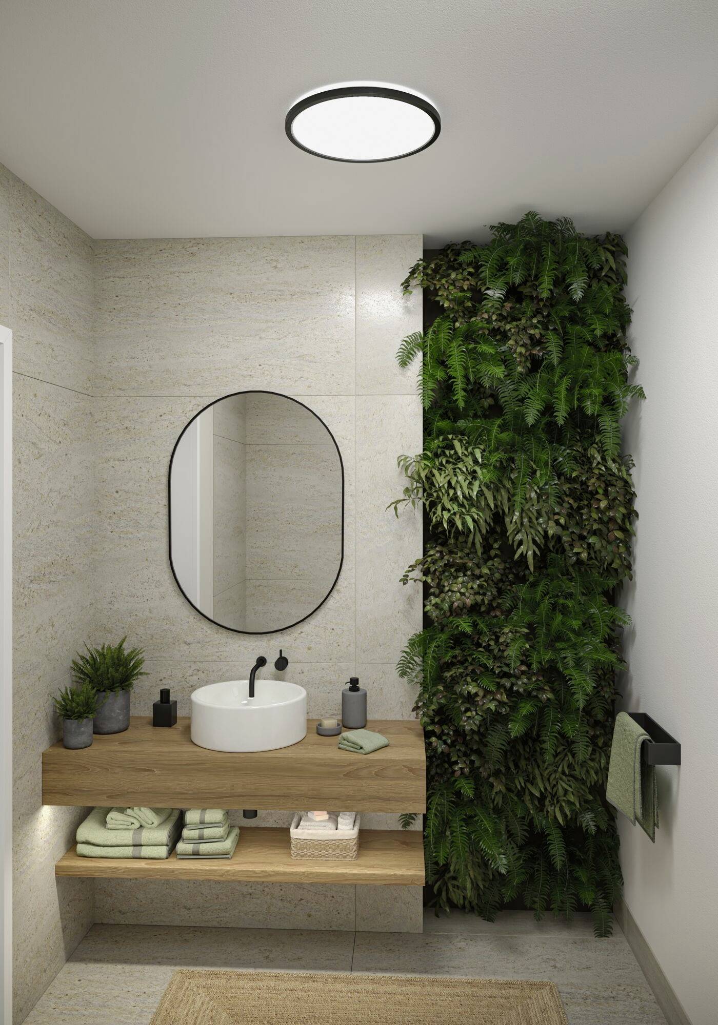 Paulmann Atria Shine 71258 LED-Panel 20.8W Warmweiß Schwarz