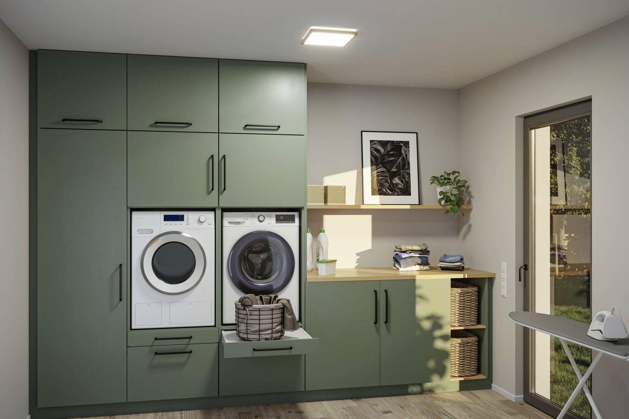 Paulmann Atria Shine 71259 LED-Panel 15.7W Warmweiß Holz (hell)