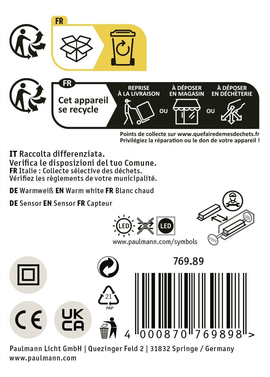 Paulmann Aptare 76989 LED-Pendelleuchte LED 33W Schwarz