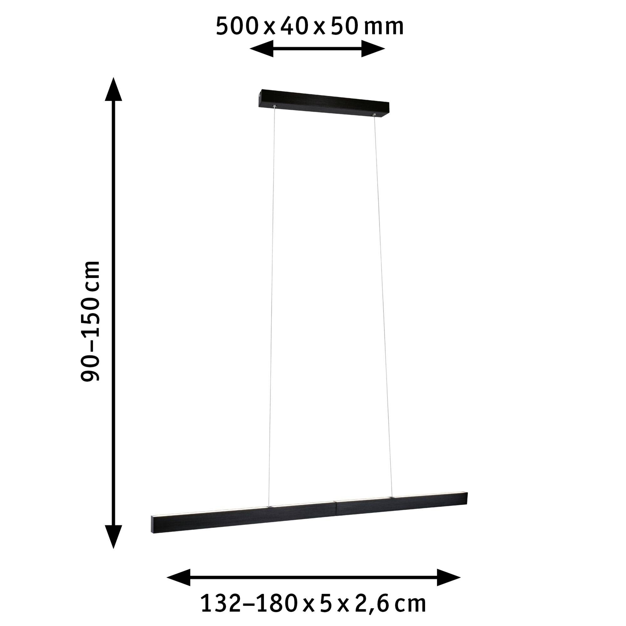 Paulmann Aptare 76989 LED-Pendelleuchte LED 33W Schwarz