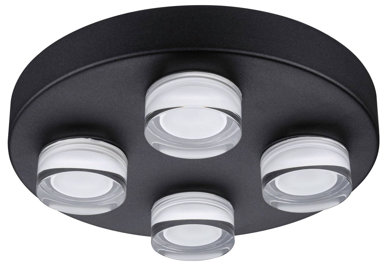 Paulmann Kame Feuchtraumleuchte LED 16.8W Warmweiß Schwarz