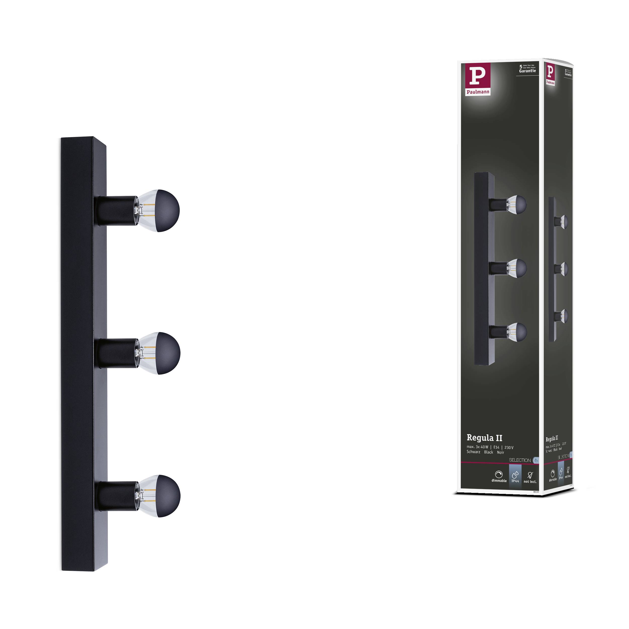 Paulmann Regula II 80097 LED-Spiegelleuchte Schwarz