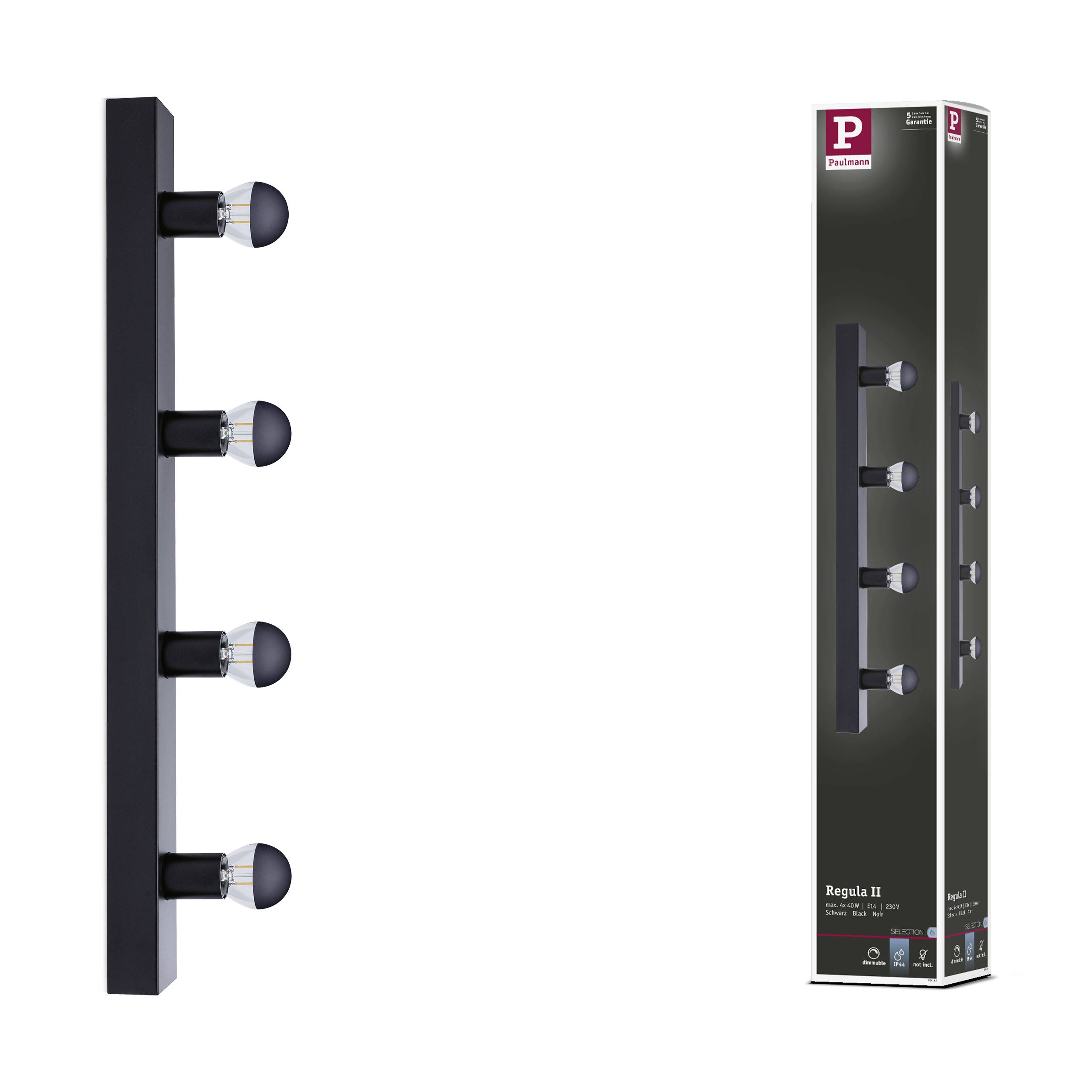 Paulmann Regula II 80099 LED-Spiegelleuchte Schwarz