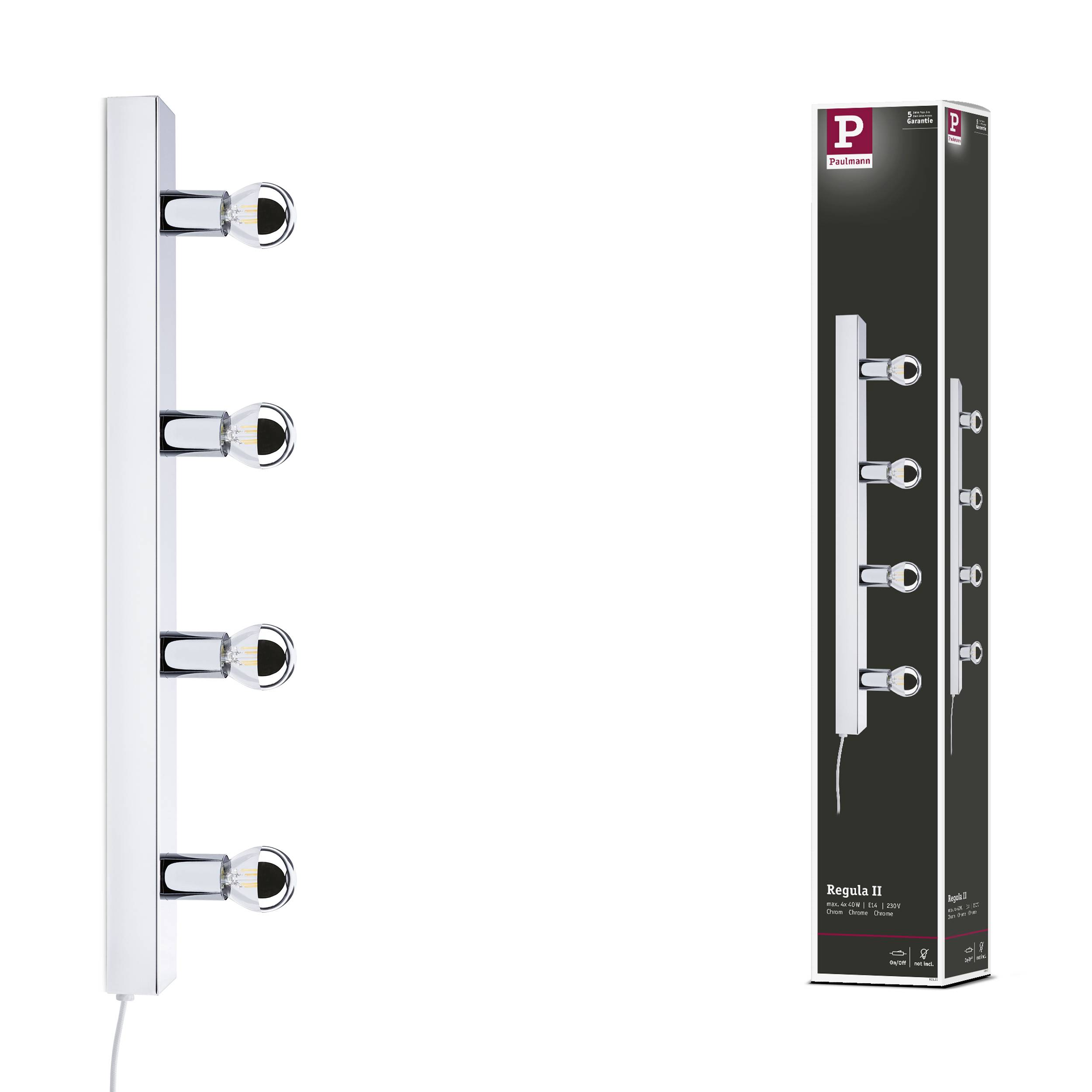 Paulmann Regula II 80100 LED-Spiegelleuchte Chrom