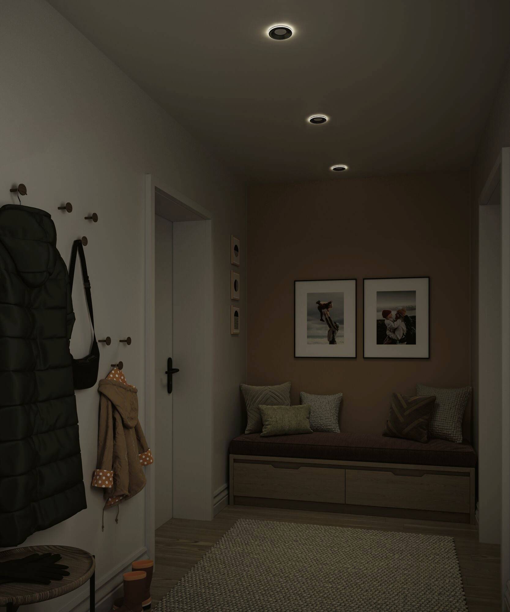 Paulmann 92249 Sormus LED-Einbauleuchte LED 4.8W Chrom (matt)