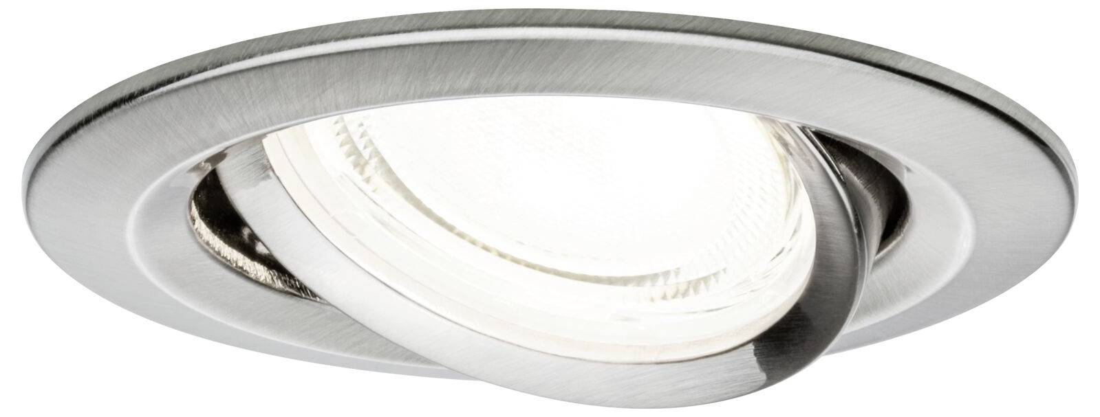 Paulmann 92454 Nova Coin LED-Einbauleuchte LED 2.8W Eisen (gebürstet)