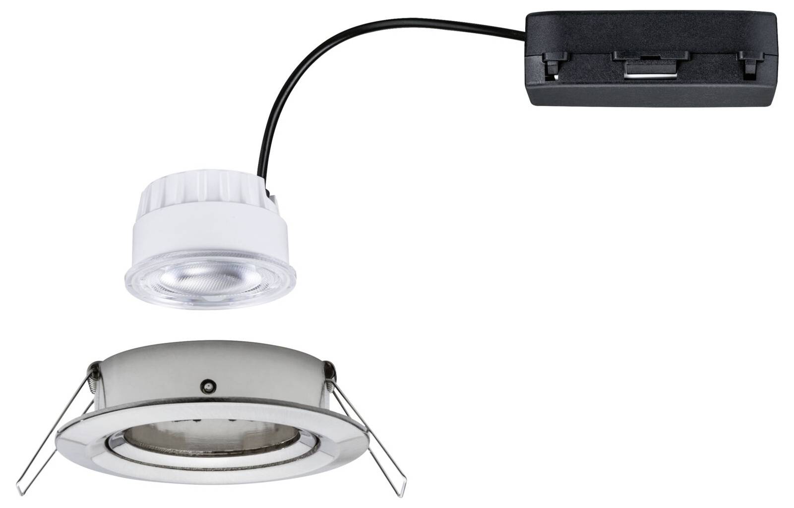 Paulmann 92454 Nova Coin LED-Einbauleuchte LED 2.8W Eisen (gebürstet)