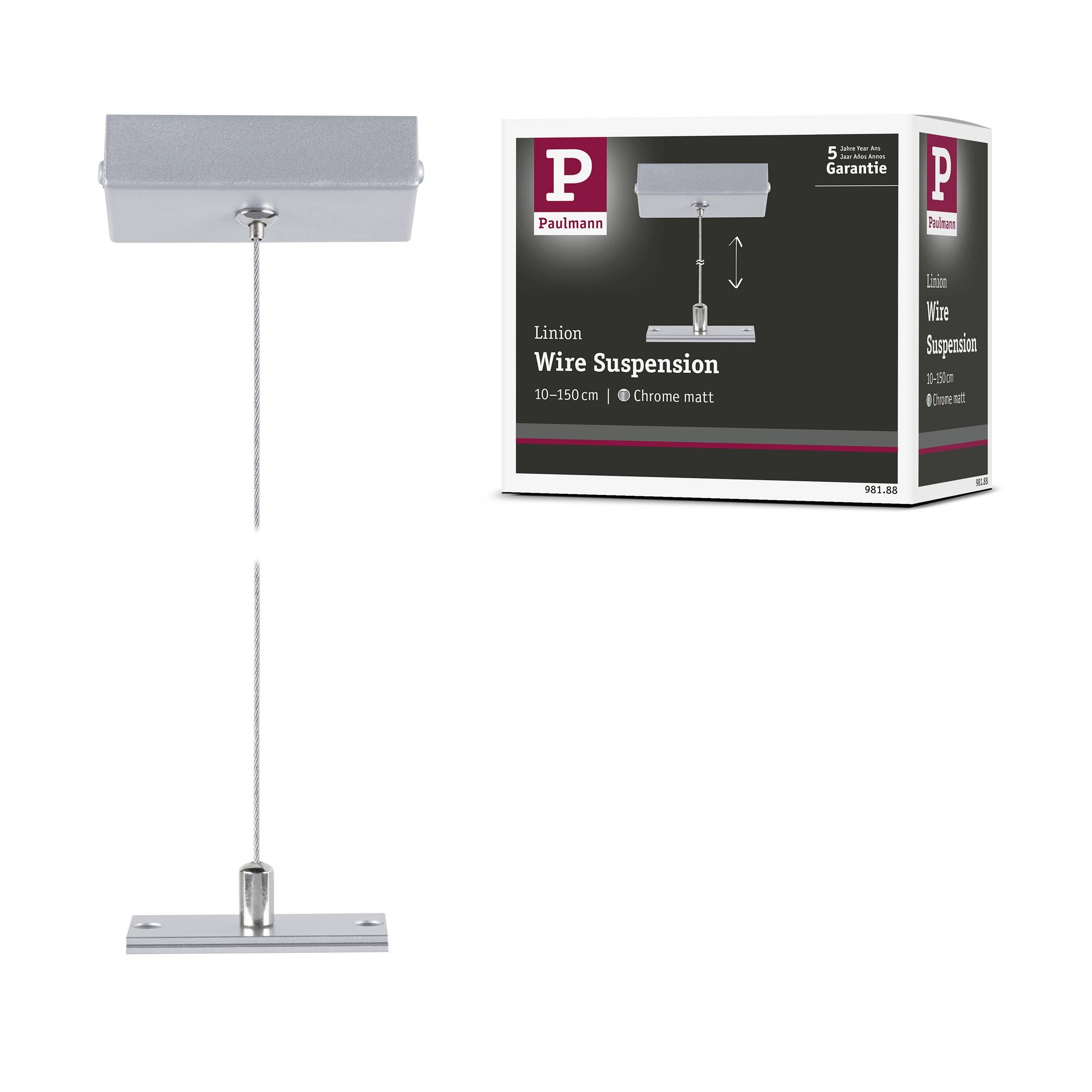 Paulmann Linion 98188 Seilabhängung Chrom (matt)