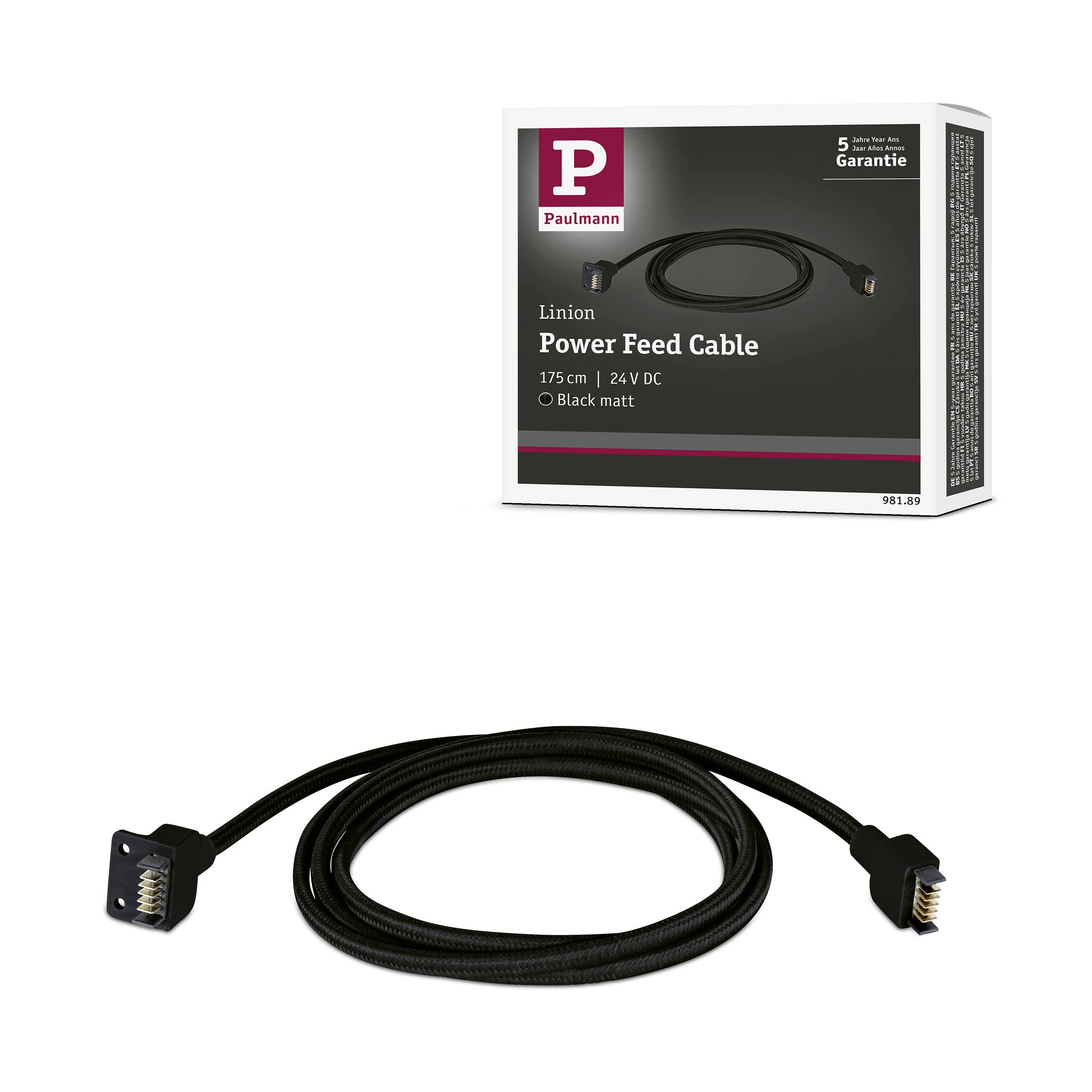 Paulmann Linion 98189 Einspeisung Schwarz