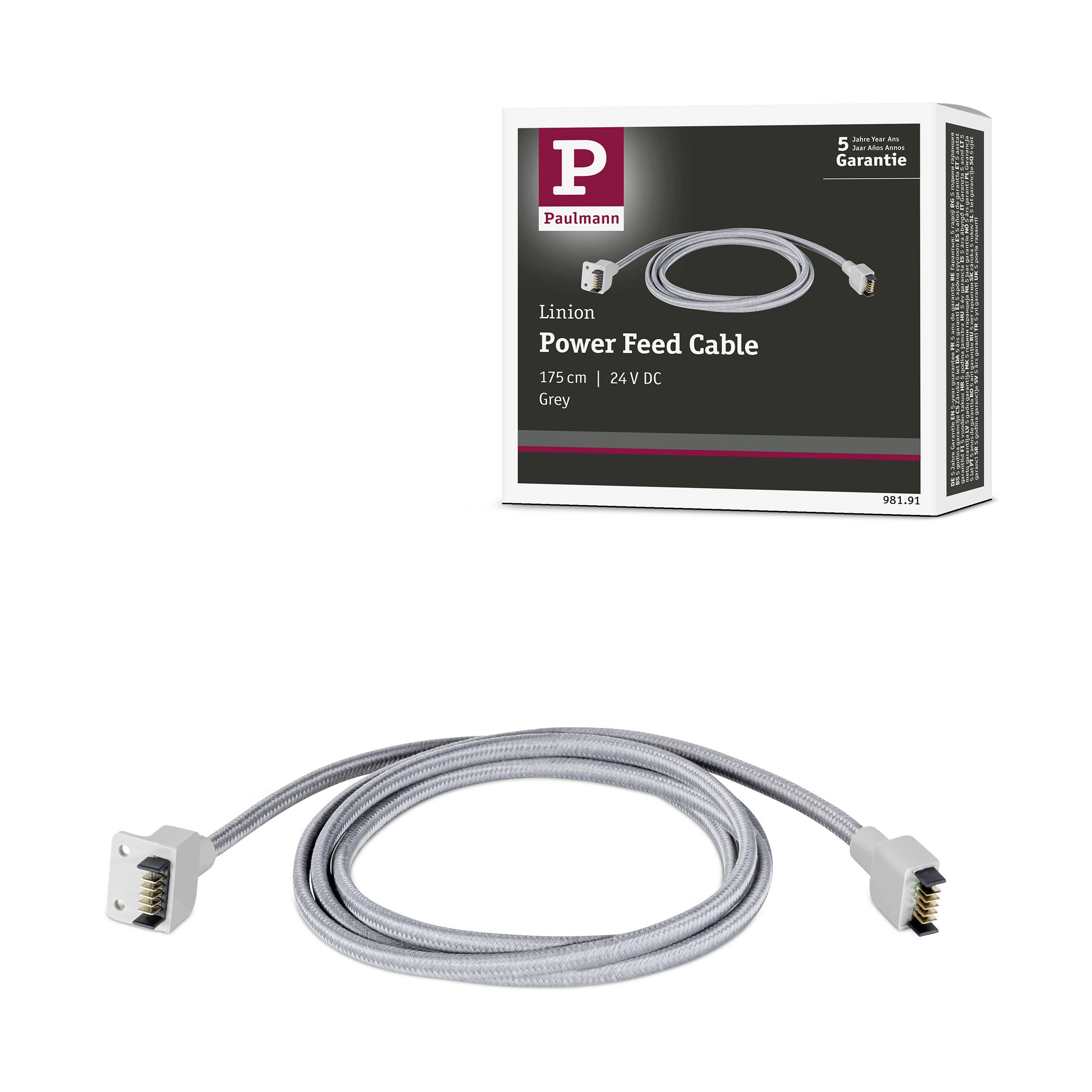 Paulmann Linion 98191 Verbindungskabel (doppelseitig) Grau