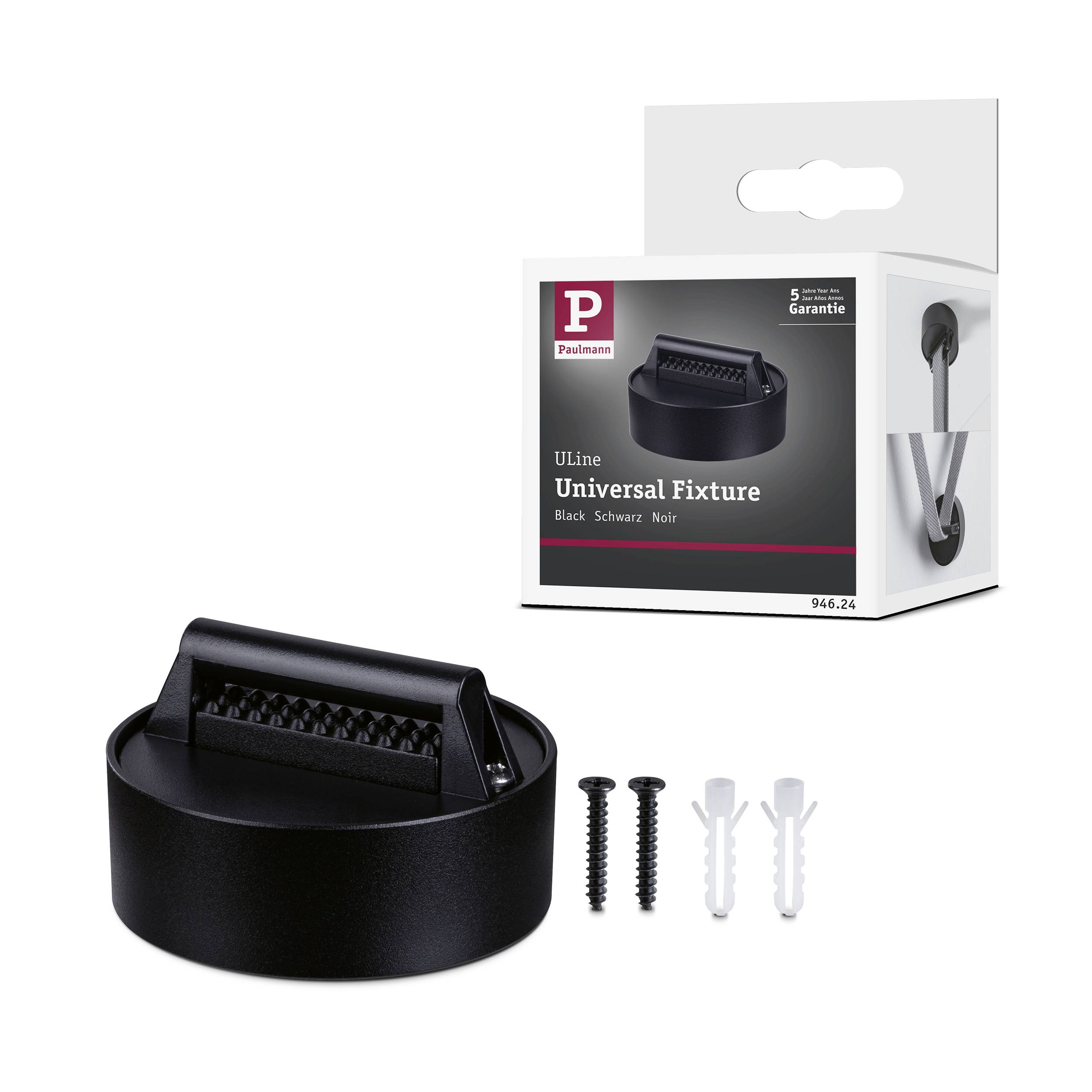 Paulmann 94624 Uline Niedervolt-Gurtsystem-Komponente Gurt-Halter Schwarz