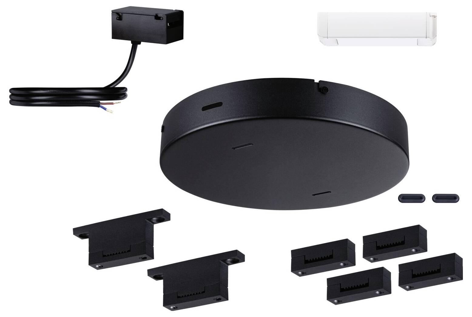 Paulmann 94628 Uline Niedervolt-Gurtsystem-Komponente Installations-Set Schwarz