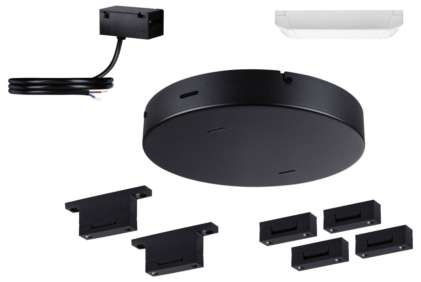 Paulmann 94629 Uline Niedervolt-Gurtsystem-Komponente Installations-Set Schwarz