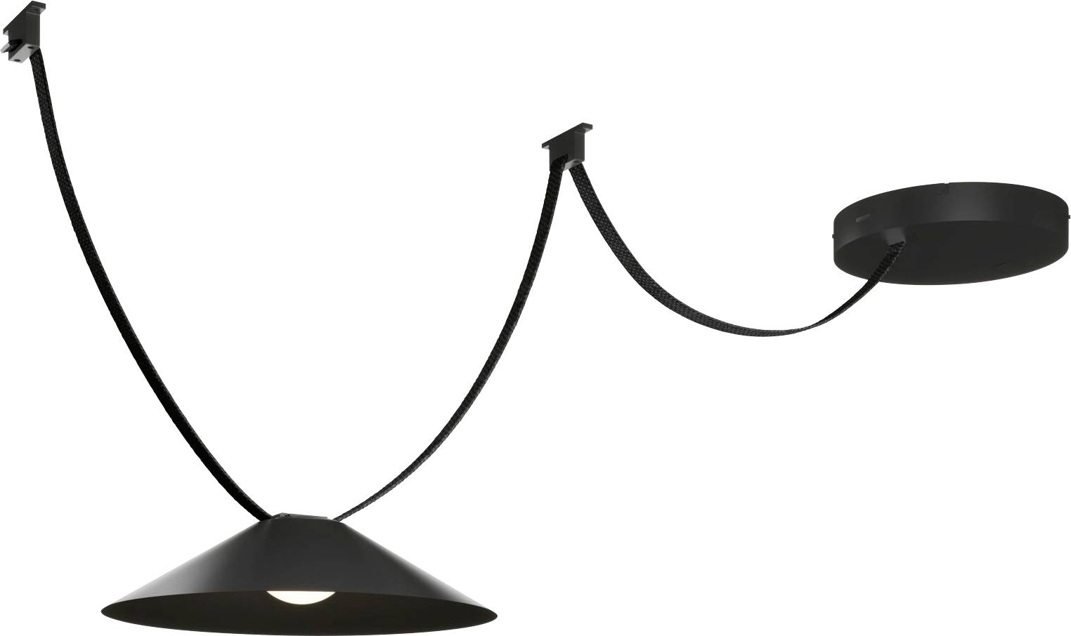 Paulmann 94632 Uline Niedervolt-Gurtsystem-Komponente EEK F (A - G) Starter-Set Schwarz