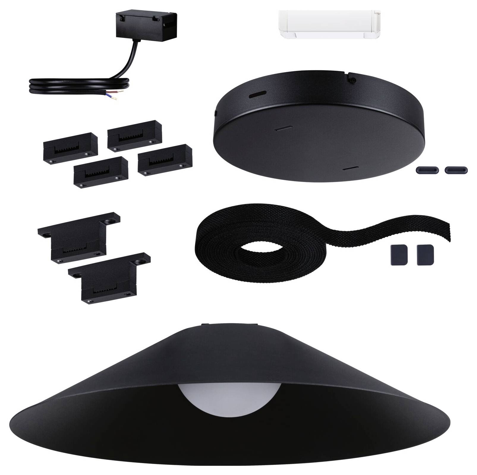 Paulmann 94632 Uline Niedervolt-Gurtsystem-Komponente EEK F (A - G) Starter-Set Schwarz