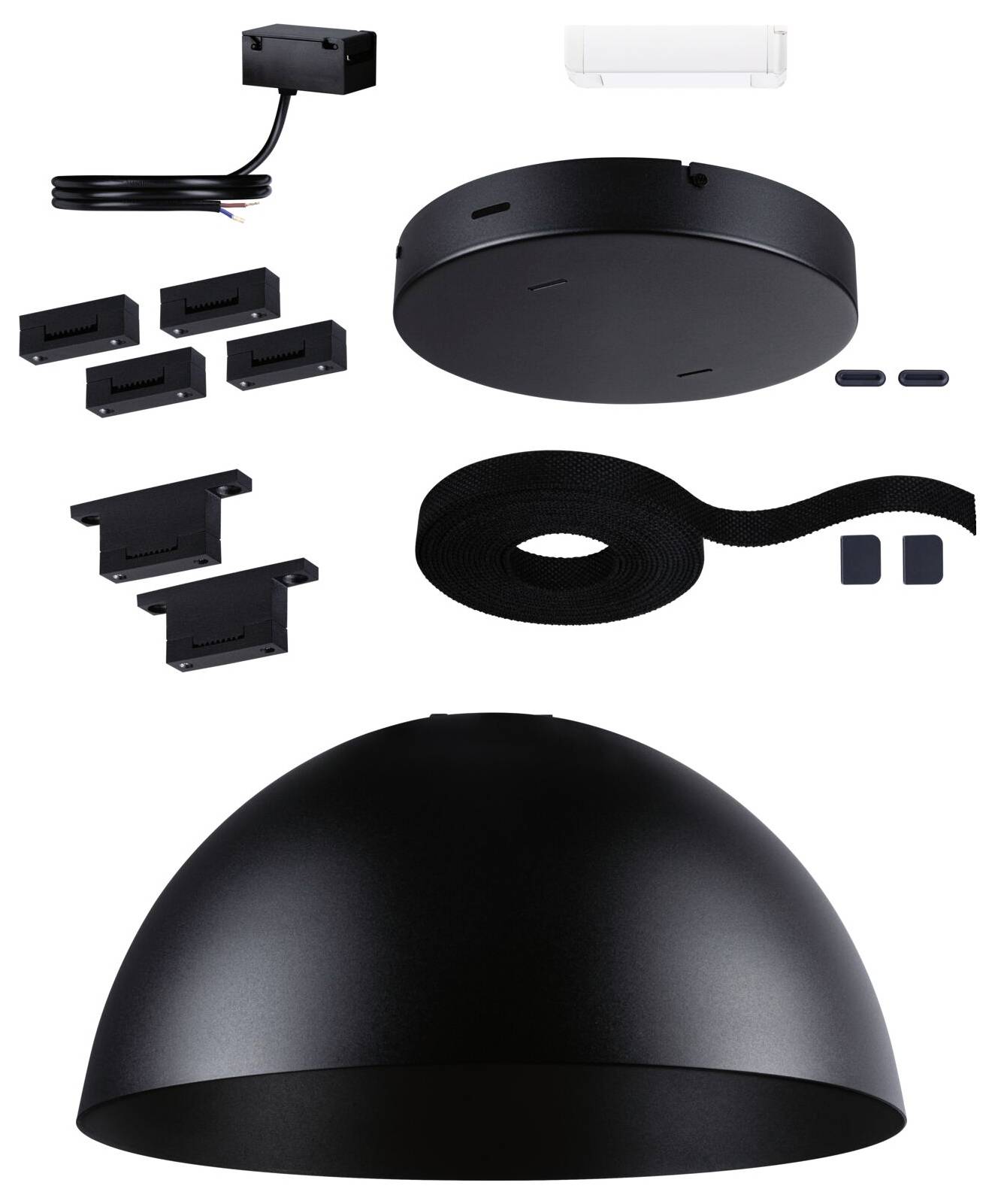 Paulmann 94633 Uline Niedervolt-Gurtsystem-Komponente EEK F (A - G) Starter-Set Schwarz