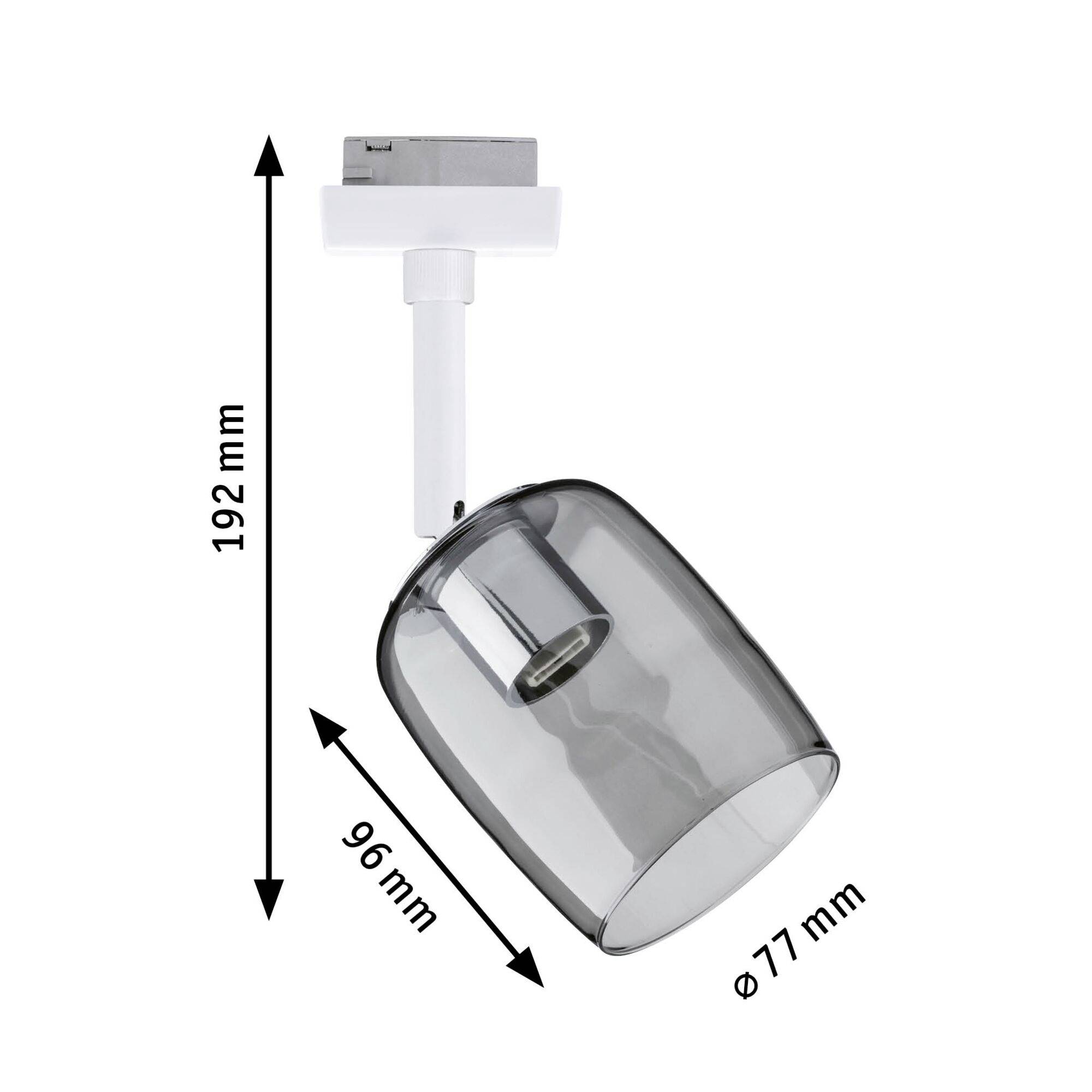 Paulmann Blossom Hochvolt-Schienensystem-Leuchte URail G9 Weiß