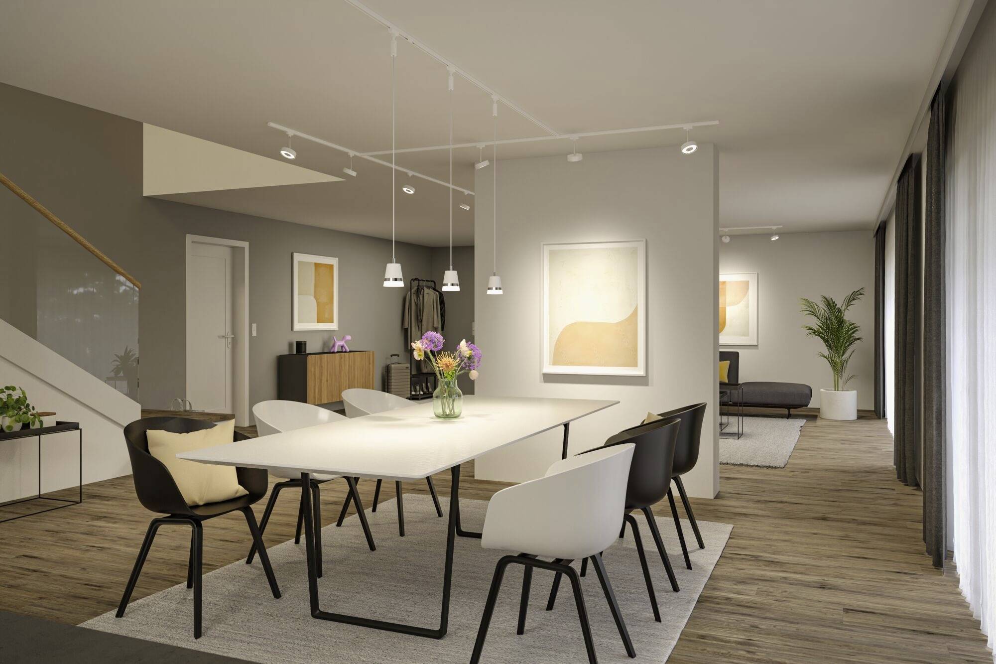 Paulmann Circle Hochvolt-Schienensystem-Leuchte URail 5W LED Weiß